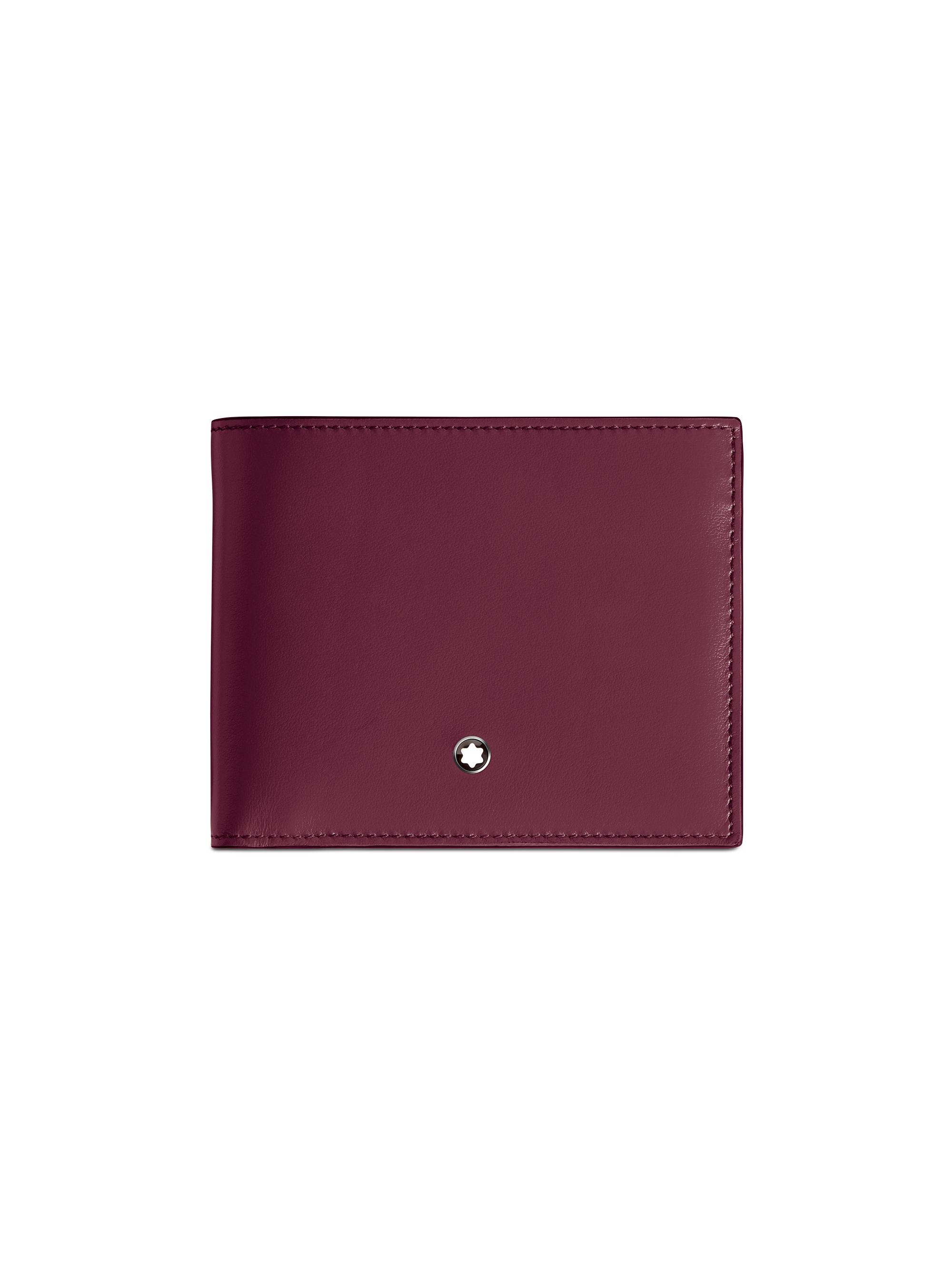 Montblanc Men's Meisterstück Leather Bi-Fold Wallet - Dark Red