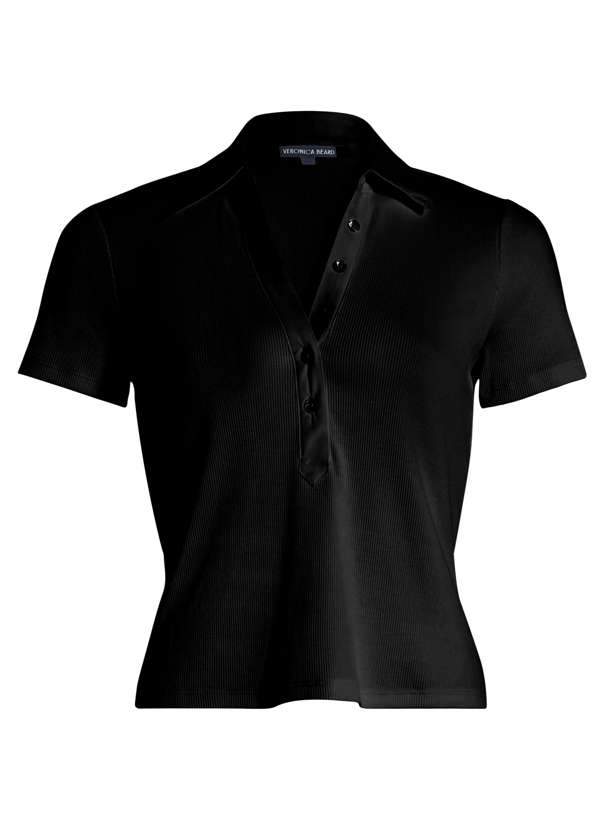 Veronica Beard Women's Kearney Polo T-Shirt - Black | Thumbnail 8