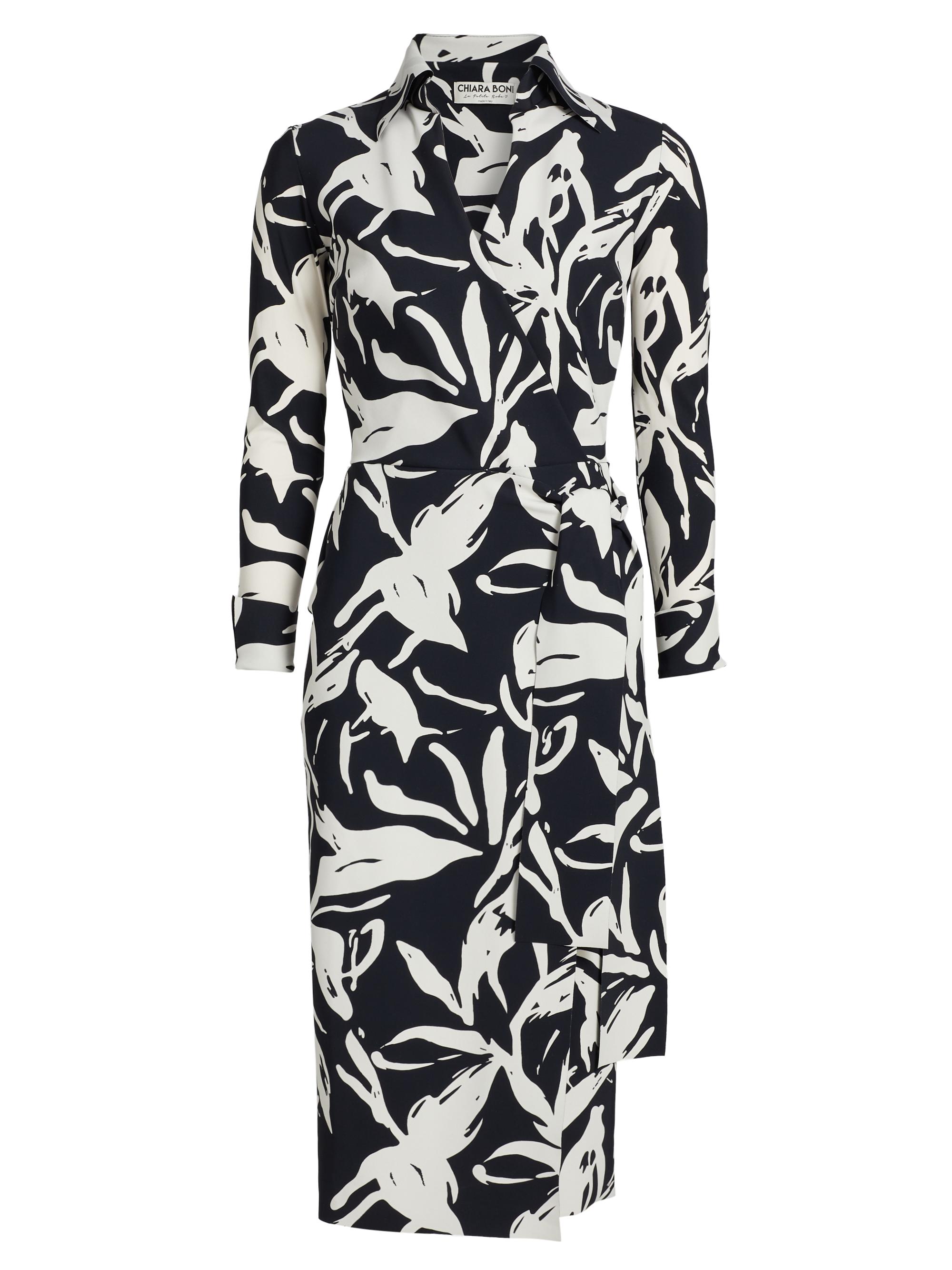 Chiara Boni La Petite Robe Women's Kamala Floral Tie-Waist Dress - Bianca Print