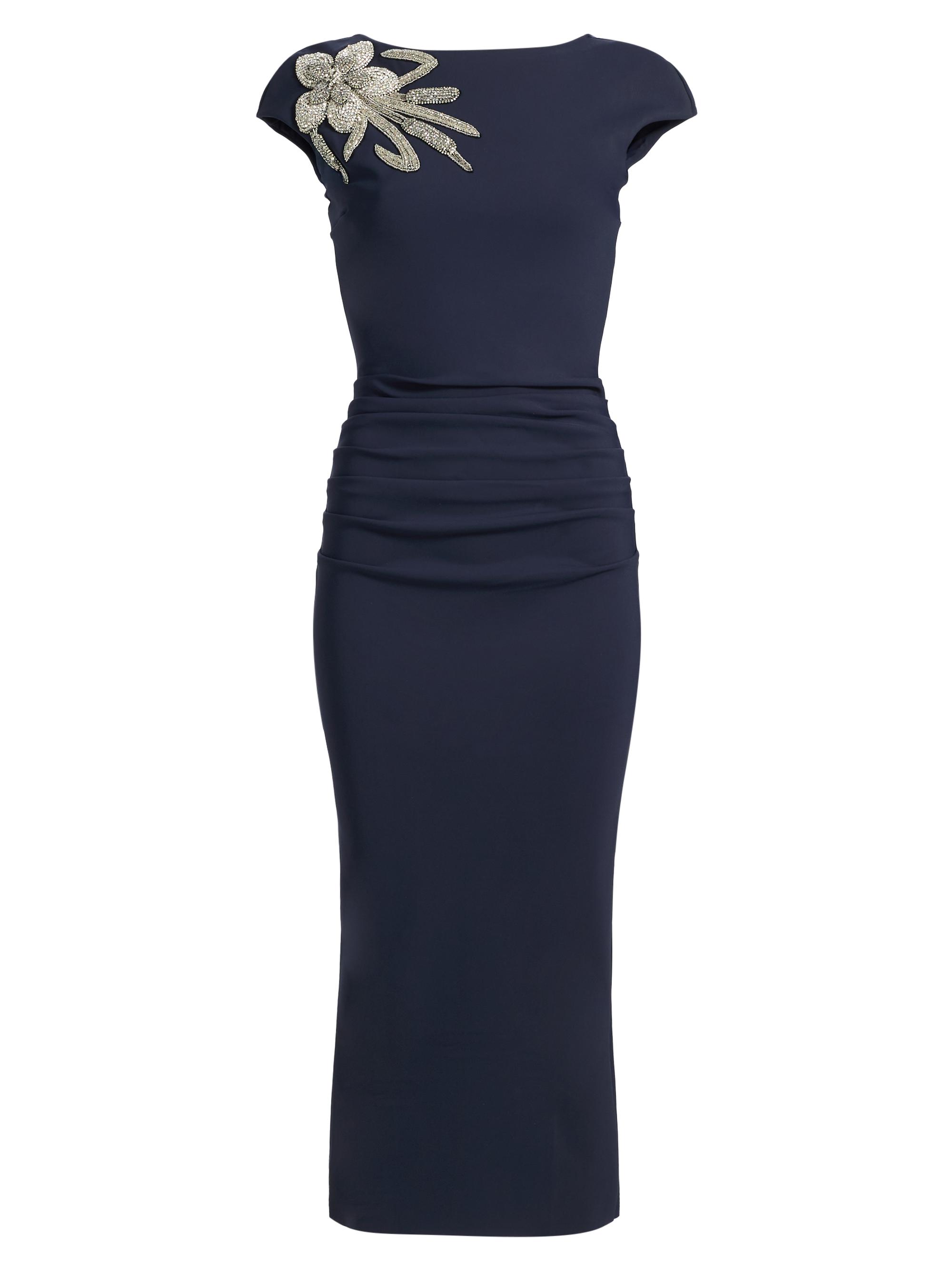 Chiara Boni La Petite Robe Women's Hesup Shoulder-Embellished Cocktail Dress - Midnight