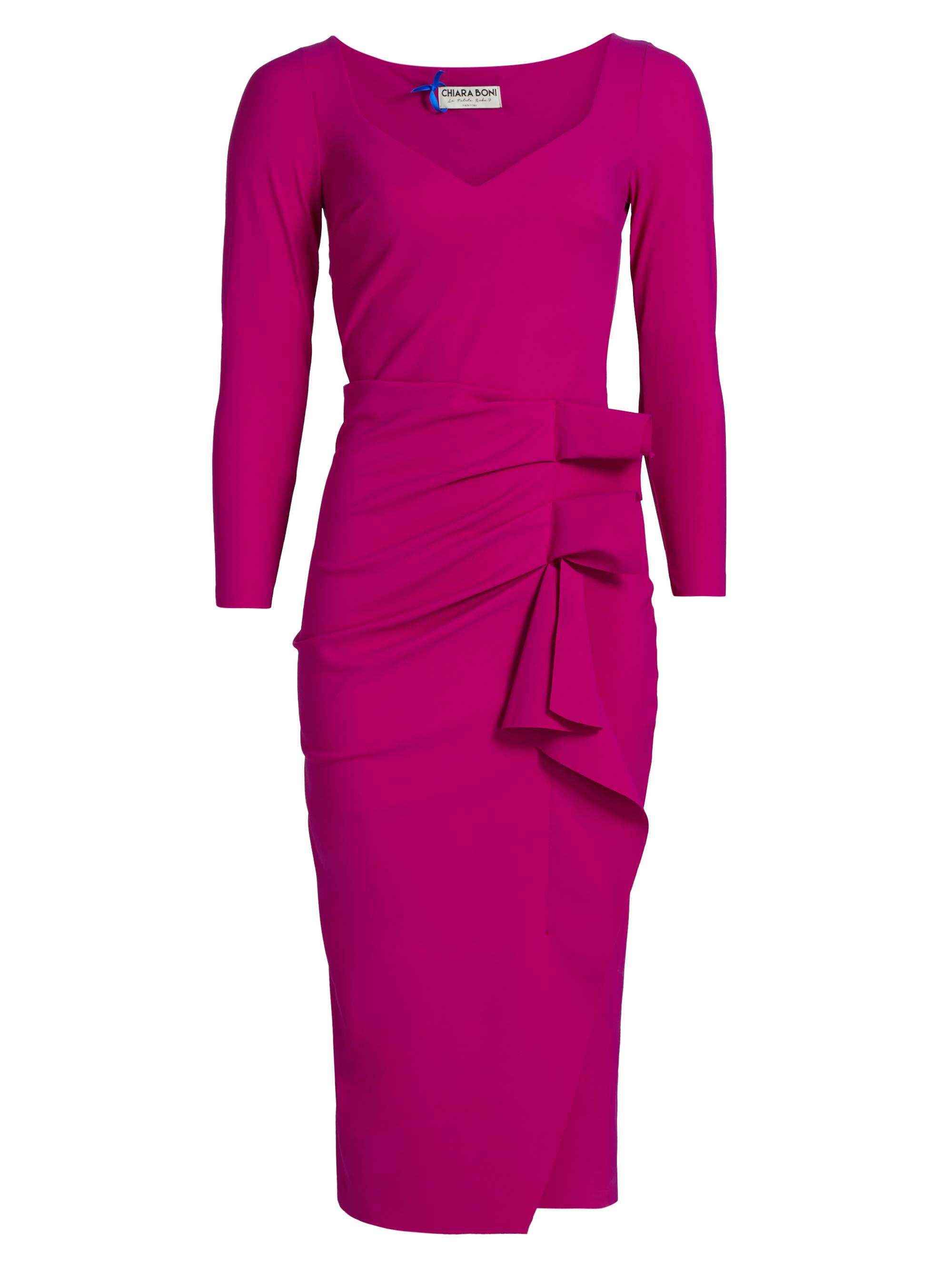 Chiara Boni La Petite Robe Silvheart Ruffle-Trimmed Midi-Dress