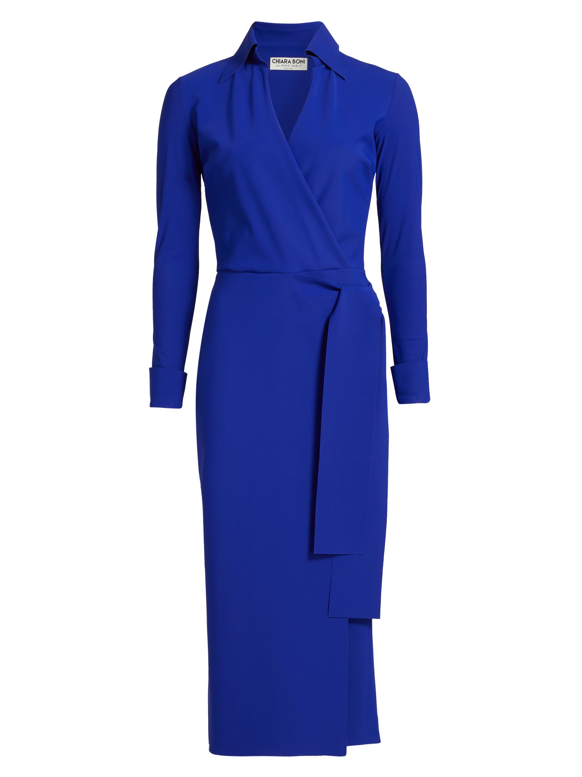 Chiara Boni La Petite Robe Women's Kamala Jersey Midi-Dress - Blue Violet
