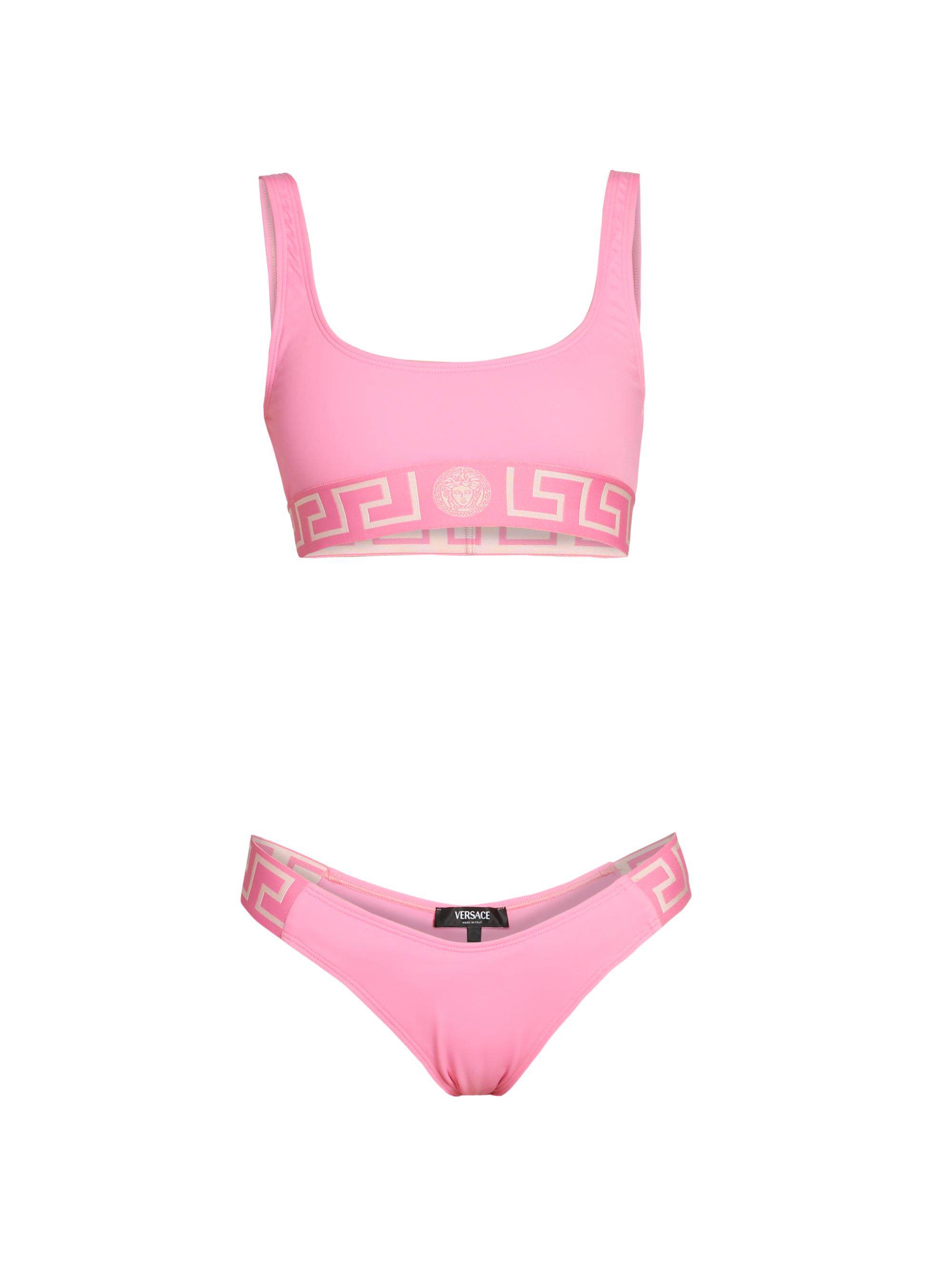 Versace Women's Logo Two-Piece Bikini - Guava