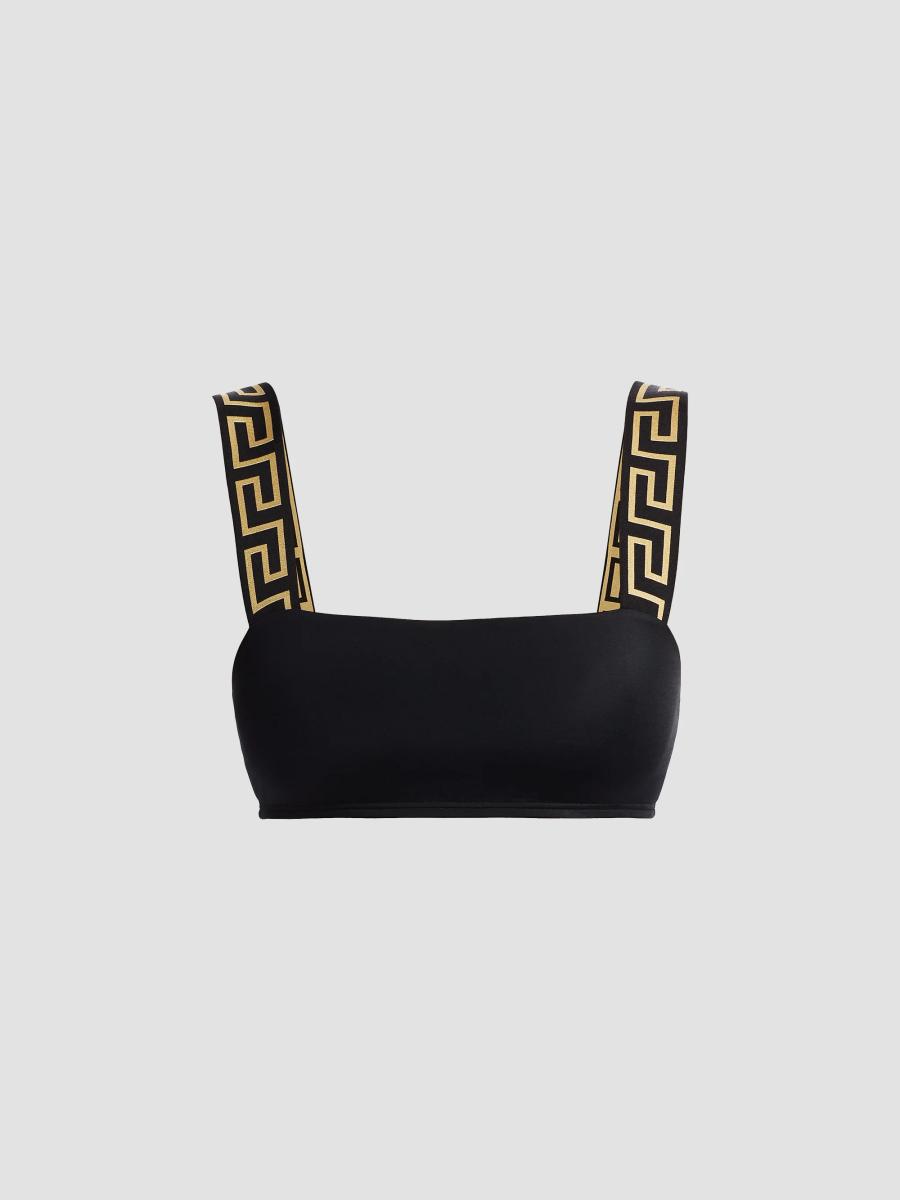 Versace Greek Key Bikini Top | Saks Fifth Avenue