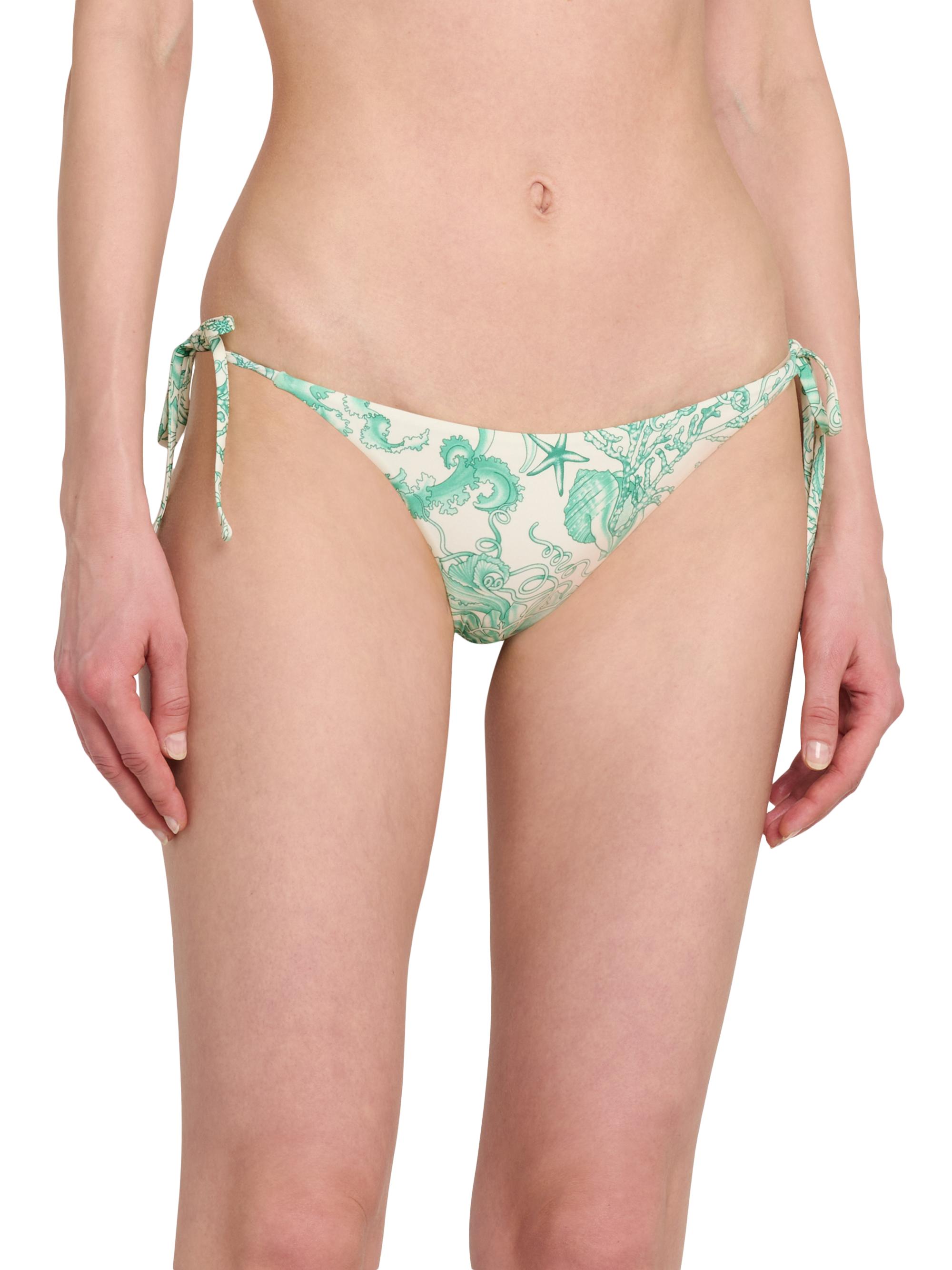 Versace Underwater Barocco-Print Bikini Bottom | Saks Fifth Avenue