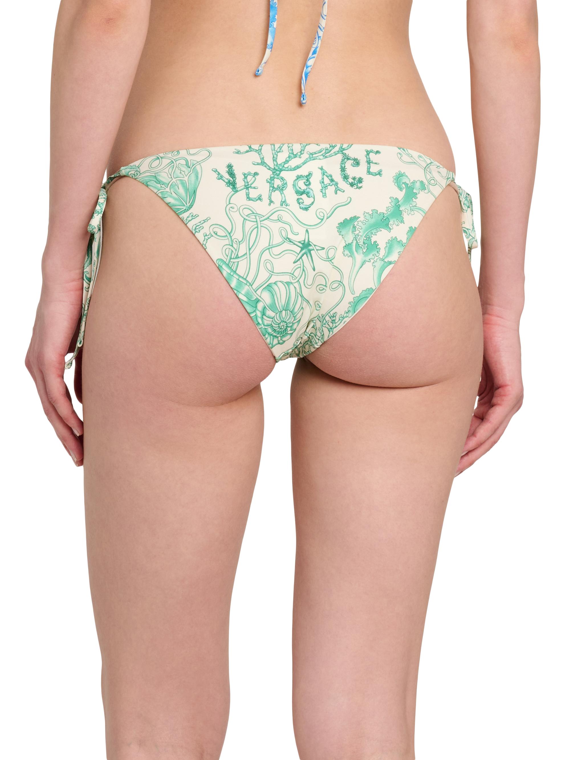 Versace Underwater Barocco-Print Bikini Bottom | Saks Fifth Avenue