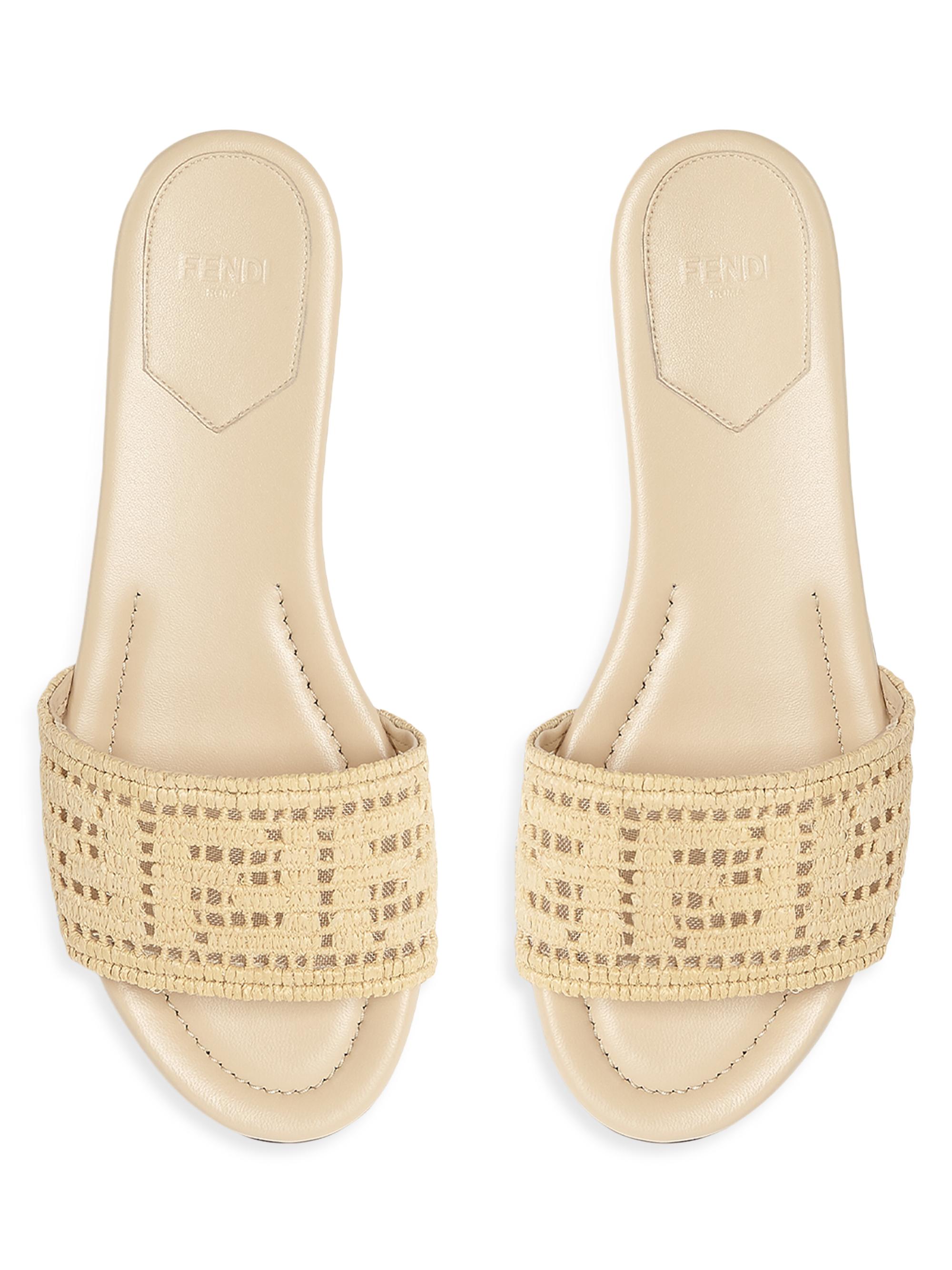 FENDI フラットシューズ Fendi Black PVC Colibri Clear Leather FF Logo Pointed Ballerina