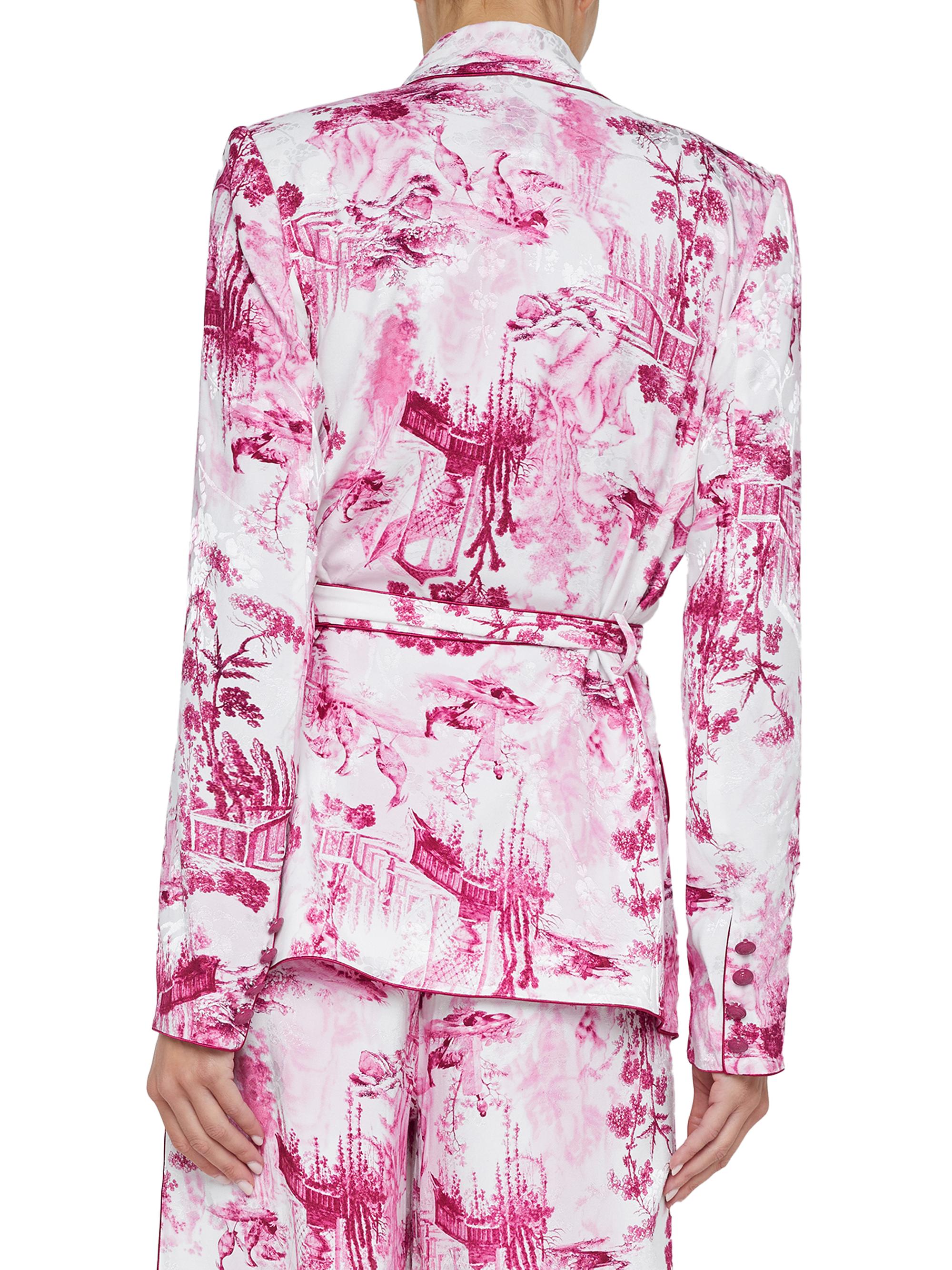 L'AGENCE Jordana Toile Double-Breasted Blazer Saks Fifth Avenue