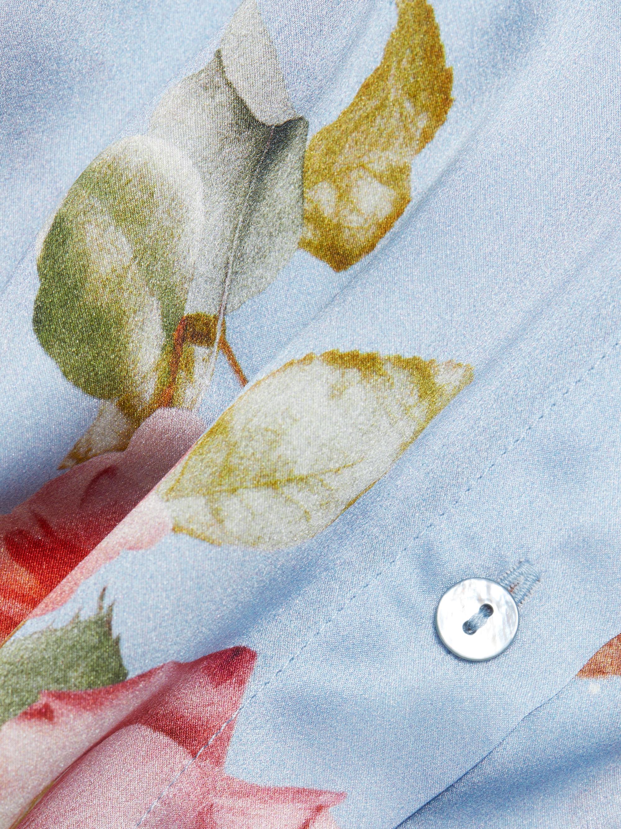 L'AGENCE Tyler Floral Silk Blouse | Saks Fifth Avenue