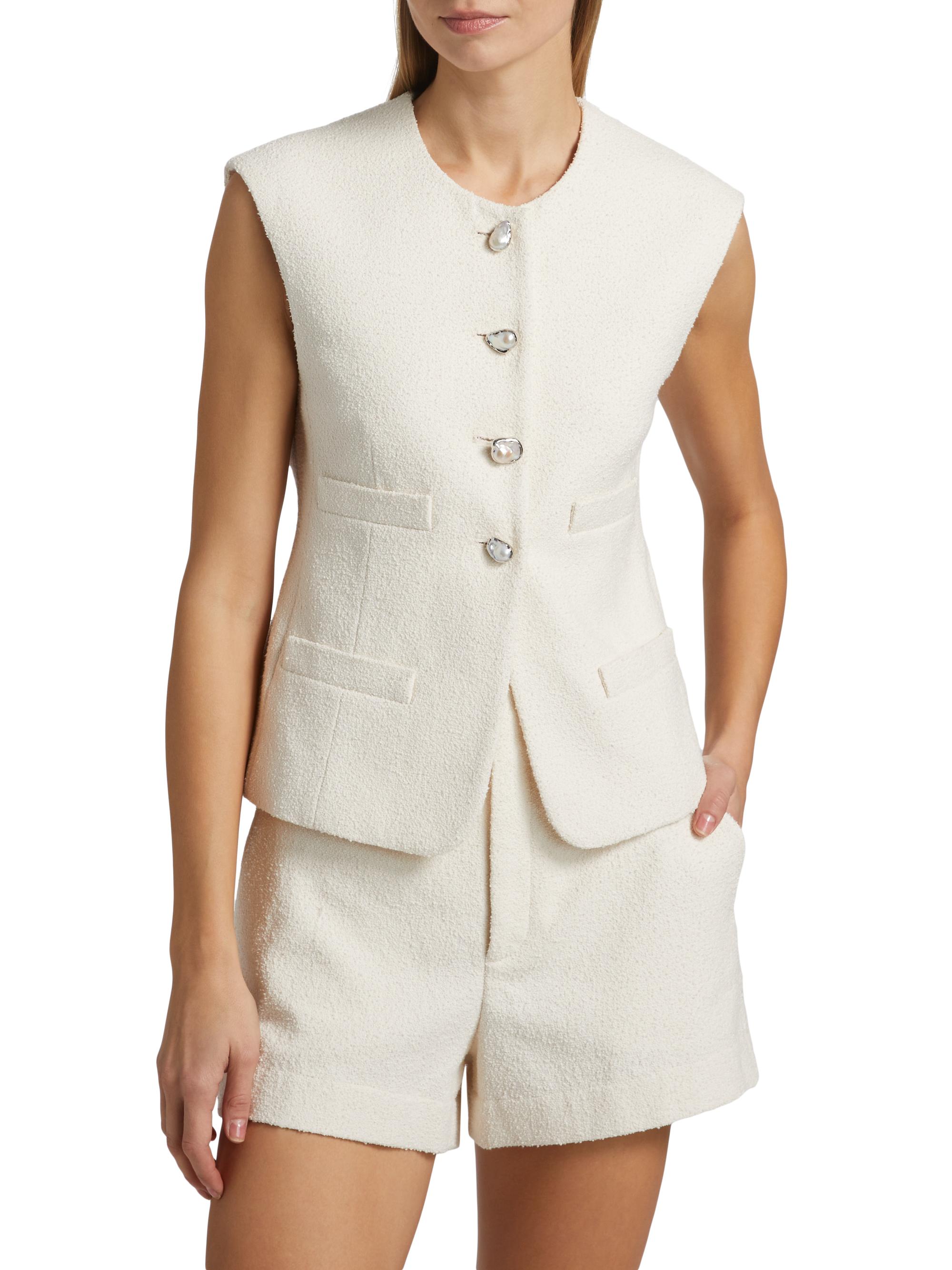 A.L.C. Georgie Cotton-Blend Vest | Saks Fifth Avenue