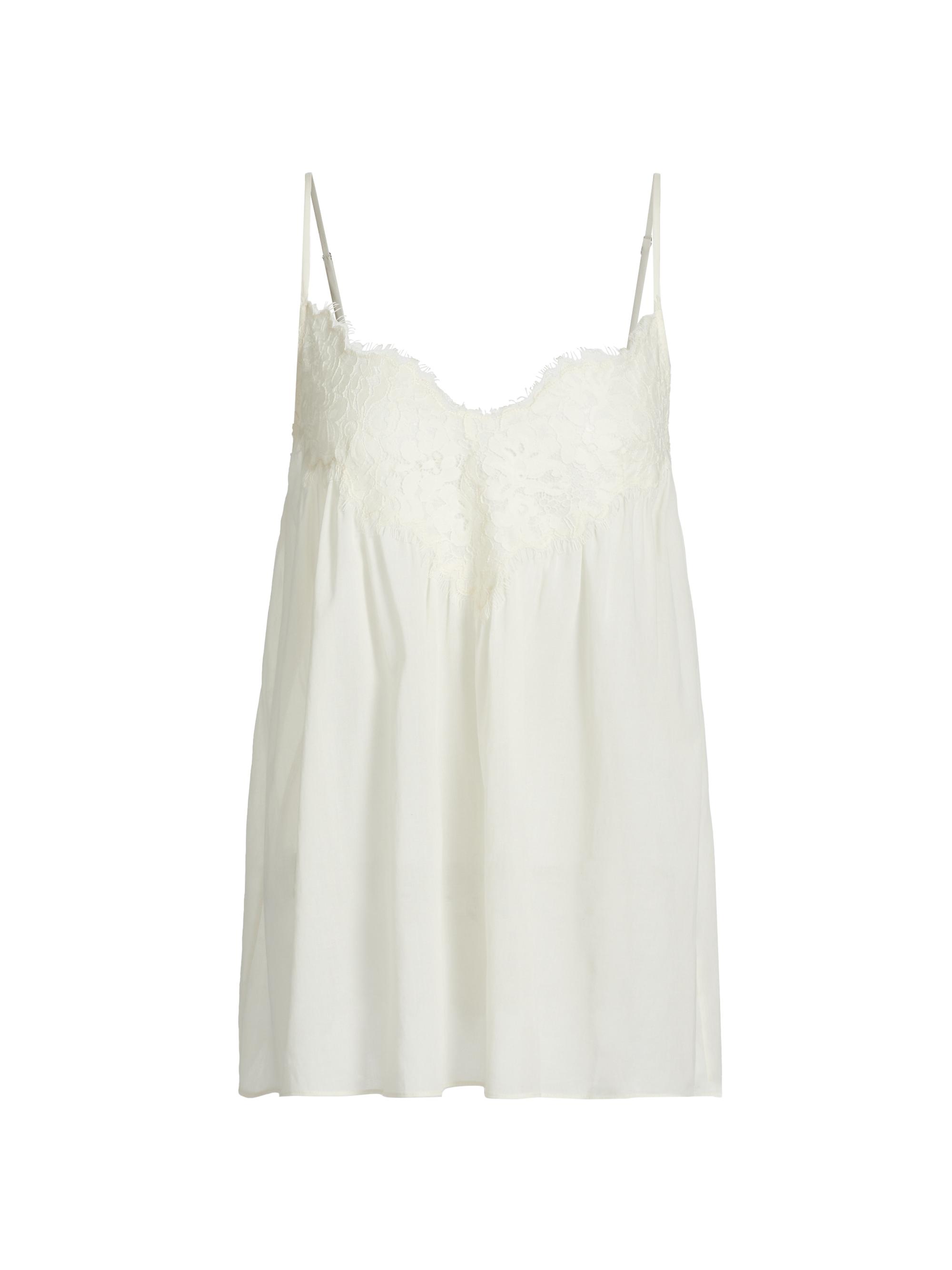 A.L.C. Women's Cotton Lace-Trimmed Camisole - Cream