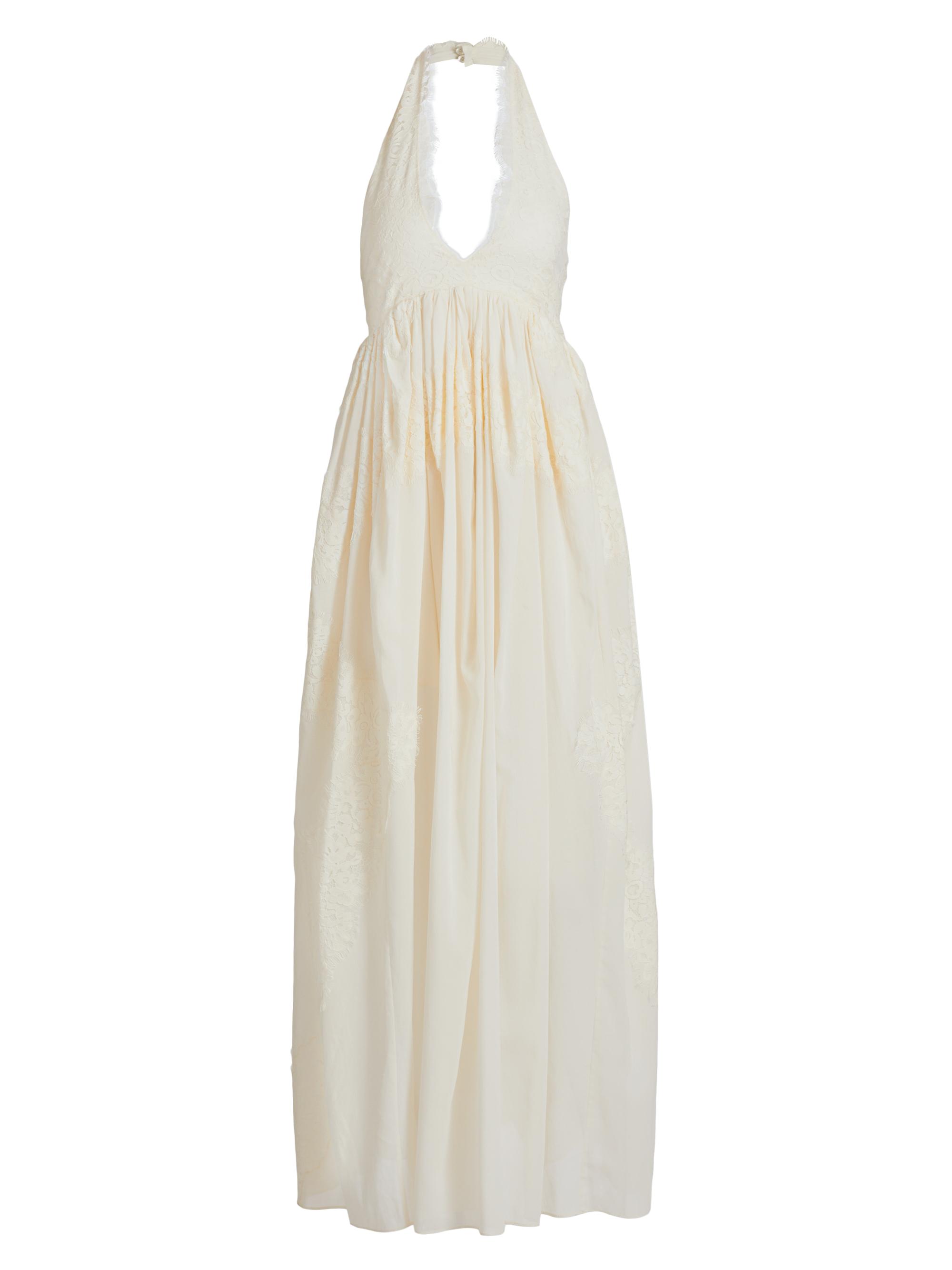 A.L.C. Women's Cambrie Halter Cotton Maxi Dress - Cream