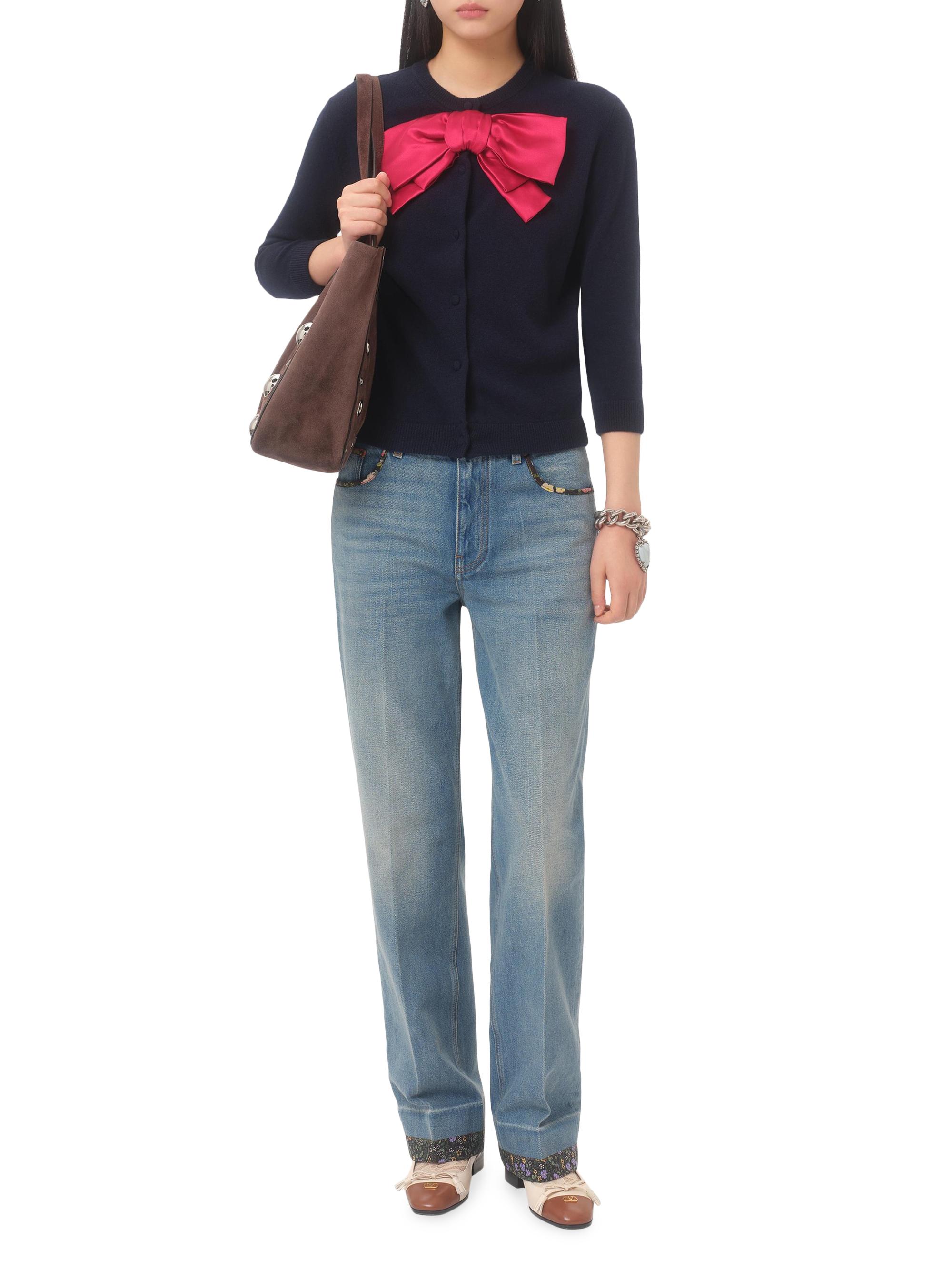 Valentino Garavani Cardigan with Bow | Saks Fifth Avenue