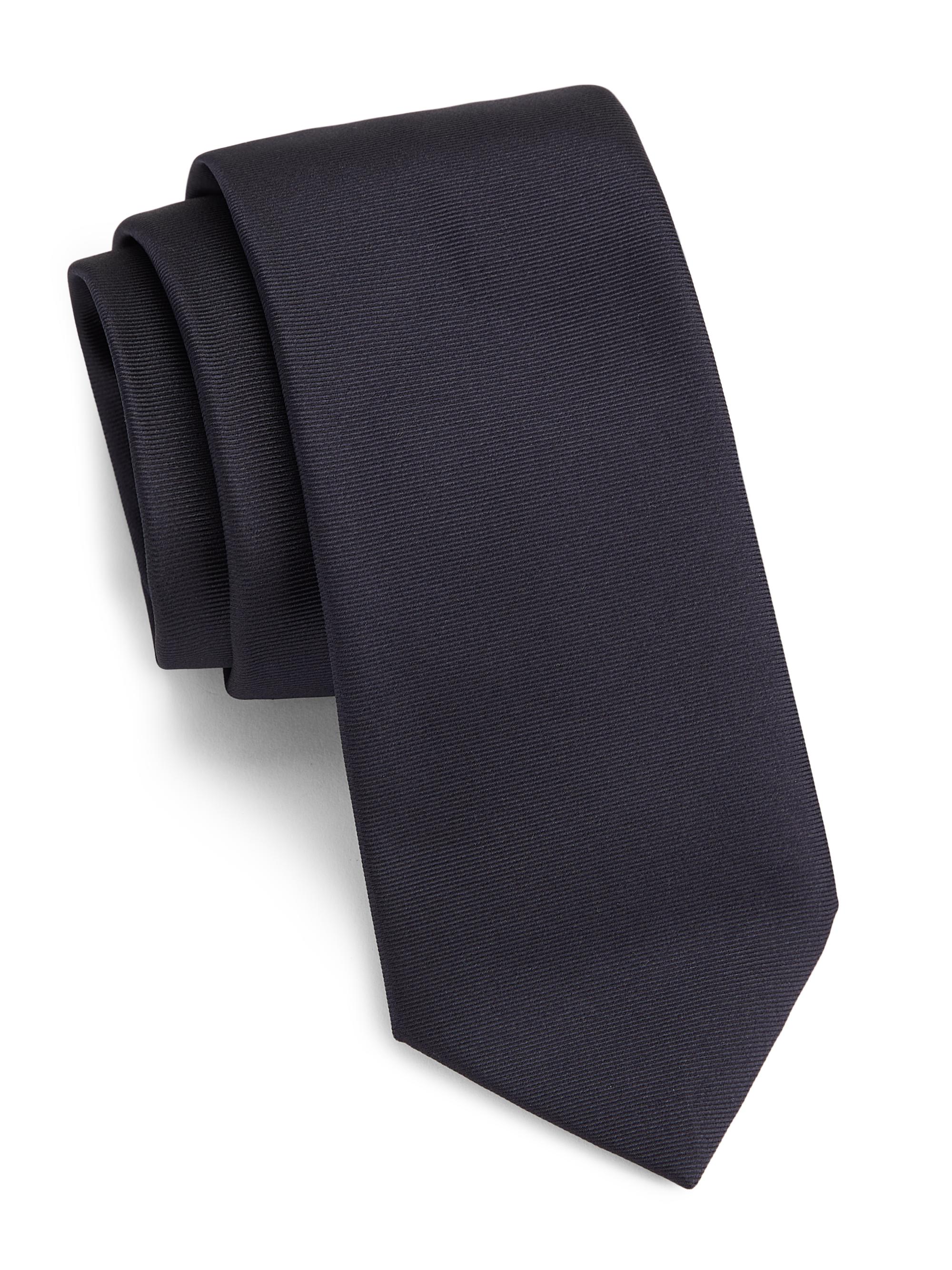 Ralph Lauren Purple Label Mini-Houndstooth Twill Tie | Saks Fifth