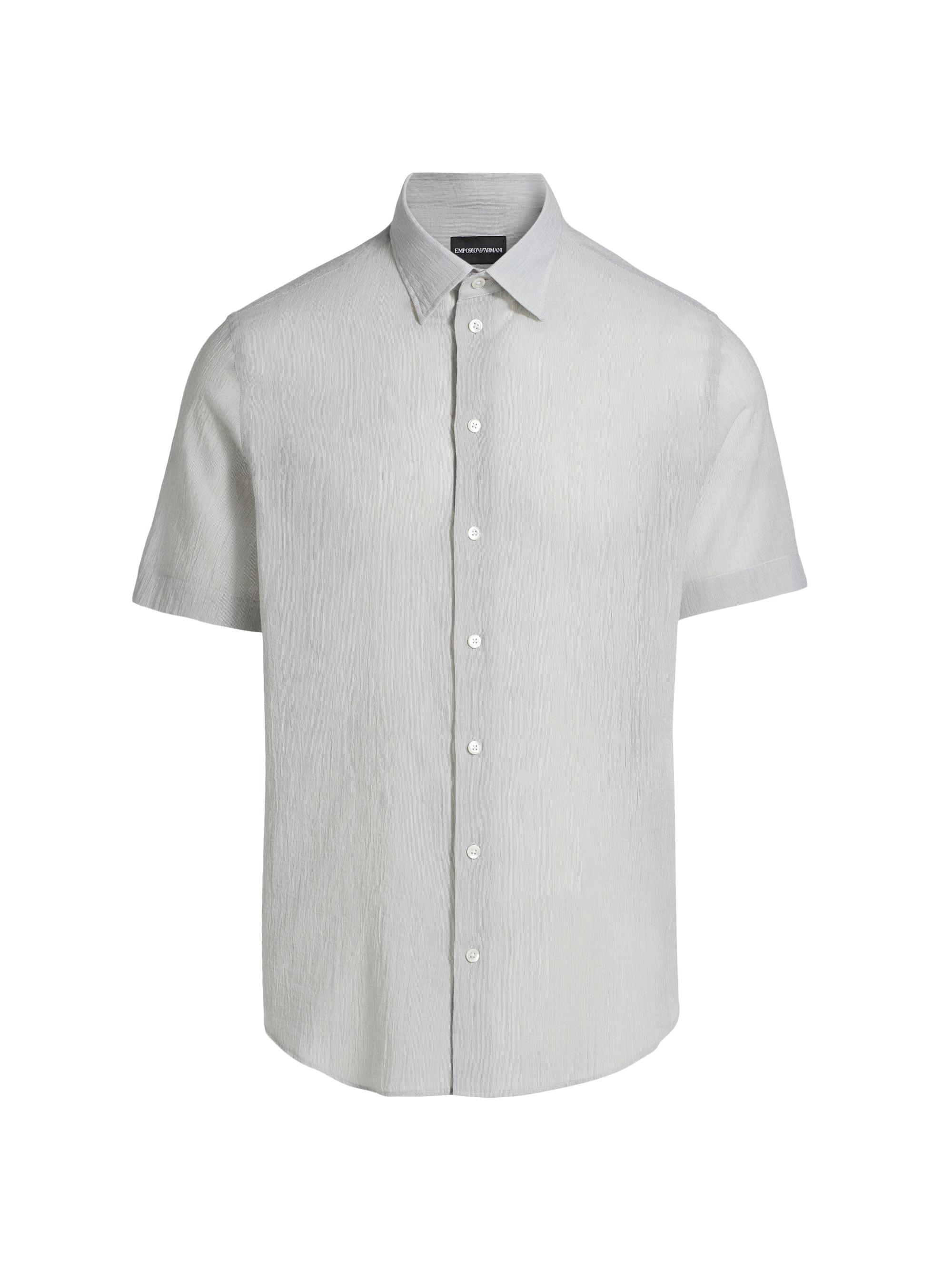 トップス Emporio armani linen shirt L Emporio Armani Linen Short-Sleeve Shirt | Saks Fifth Avenue