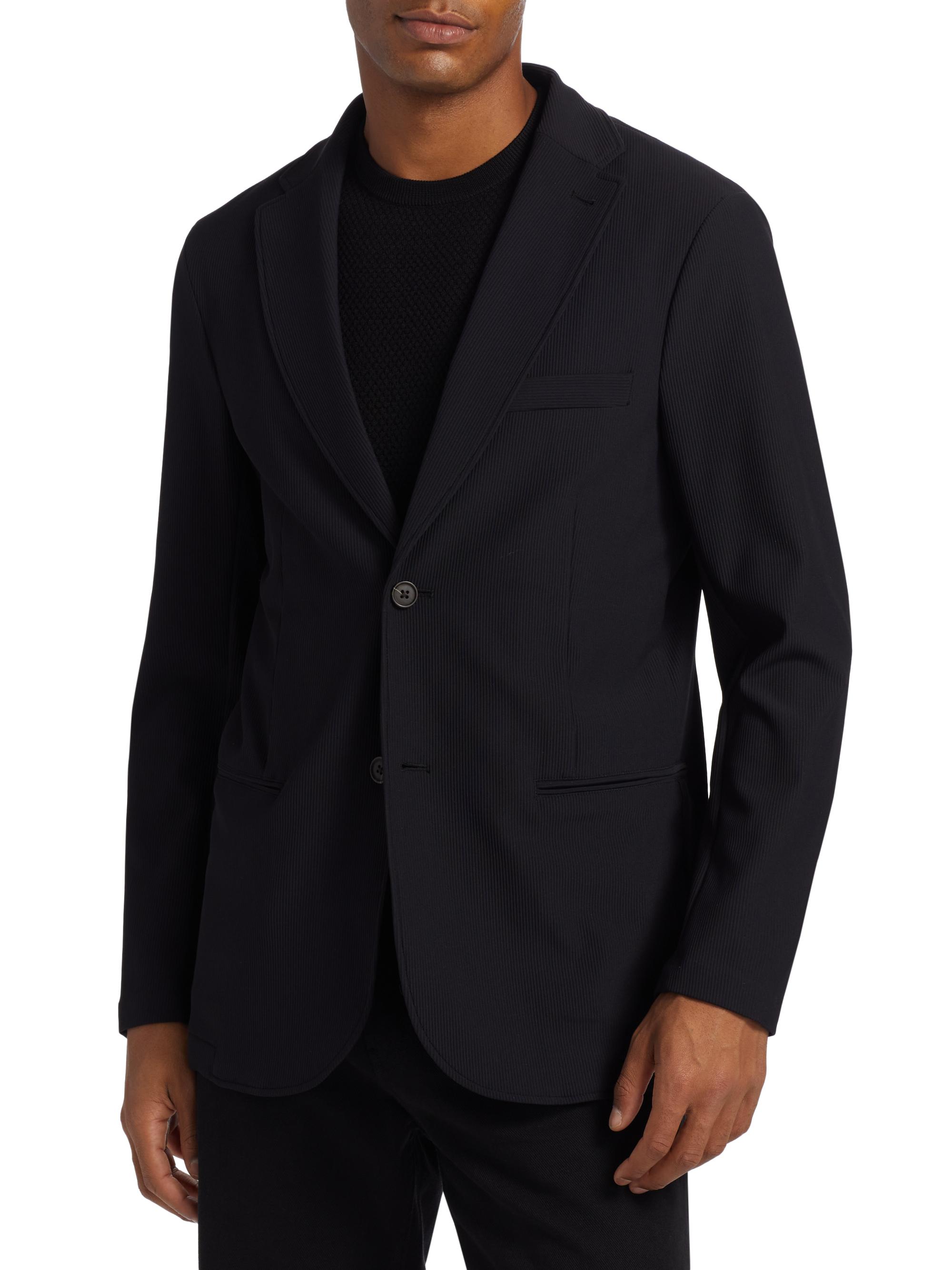 Emporio Armani Icon Nylon Stretch Blazer | Saks Fifth Avenue