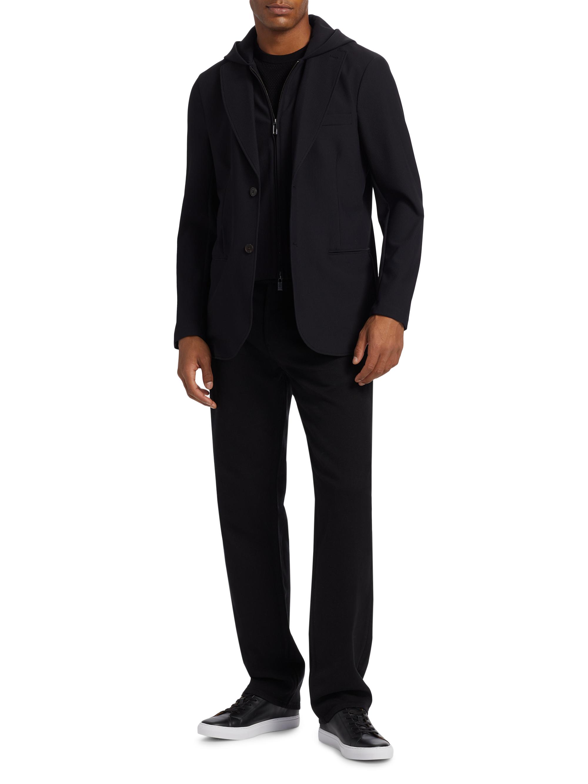 Emporio Armani Icon Nylon Stretch Blazer | Saks Fifth Avenue