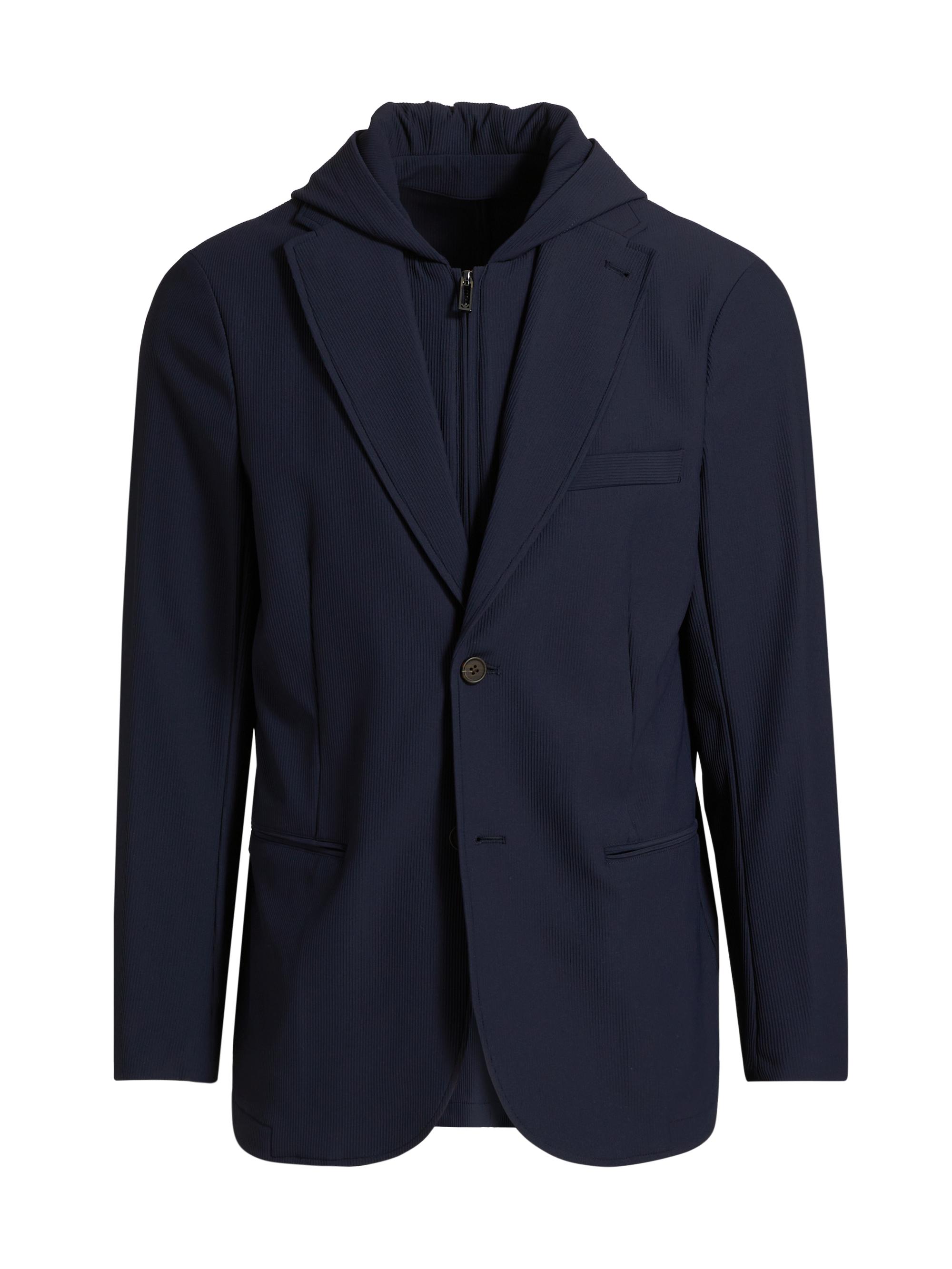 Emporio Armani Men's Icon Nylon Stretch Blazer - Black