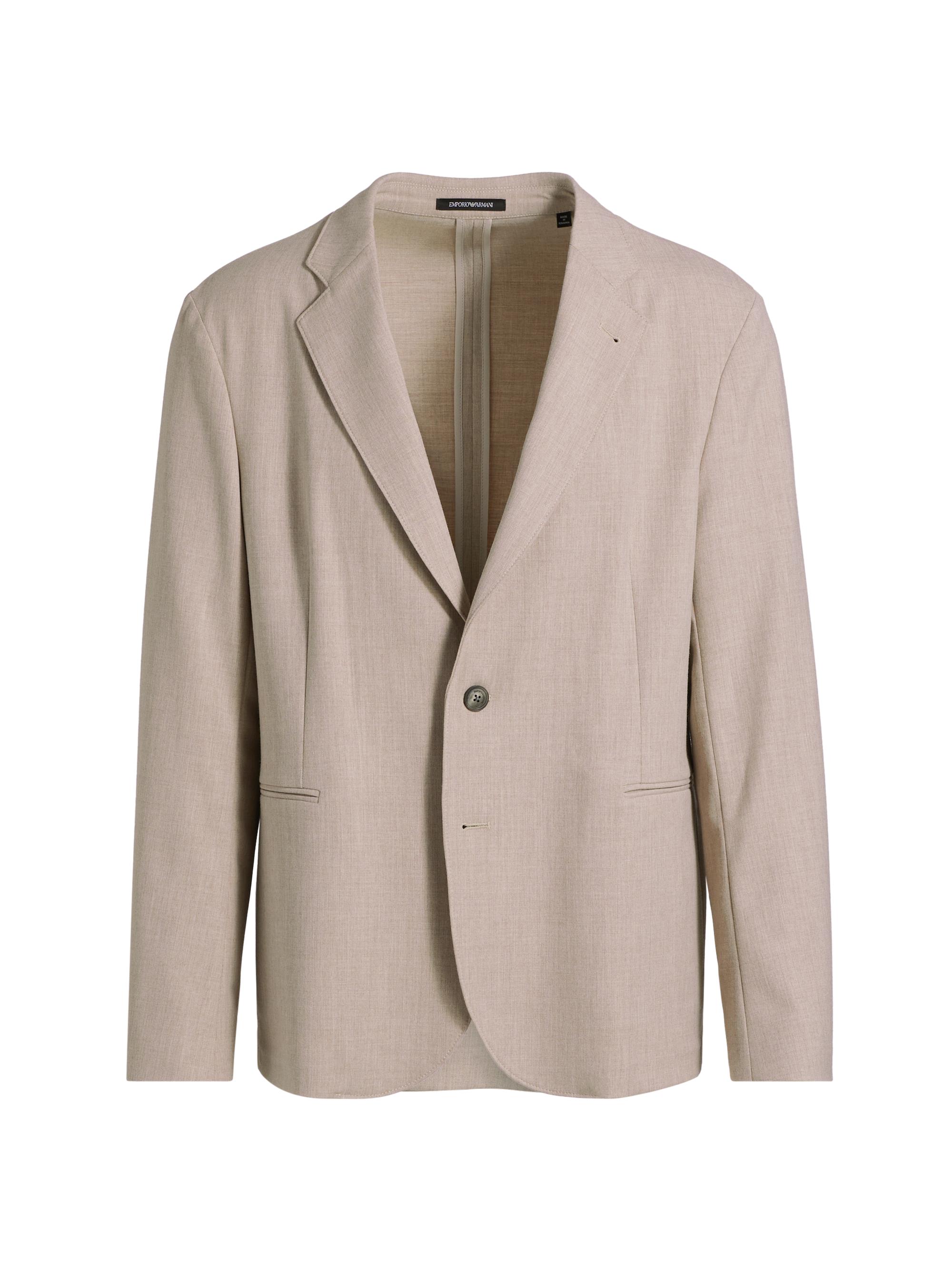 Emporio Armani Men's Stretch Gabardine Jacket -  Tan