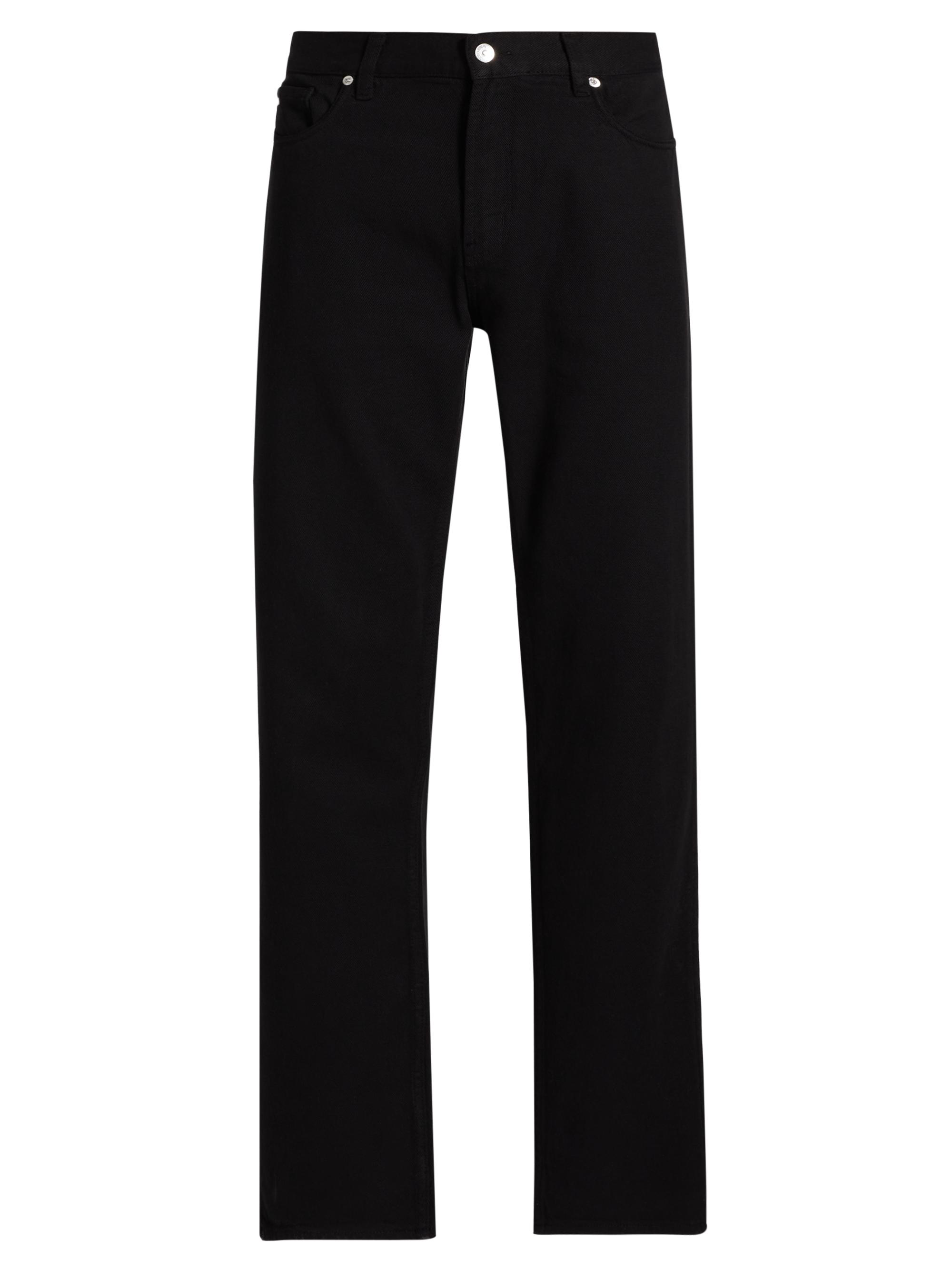 Emporio Armani Men's Five-Pocket Straight-Leg Pants - Black