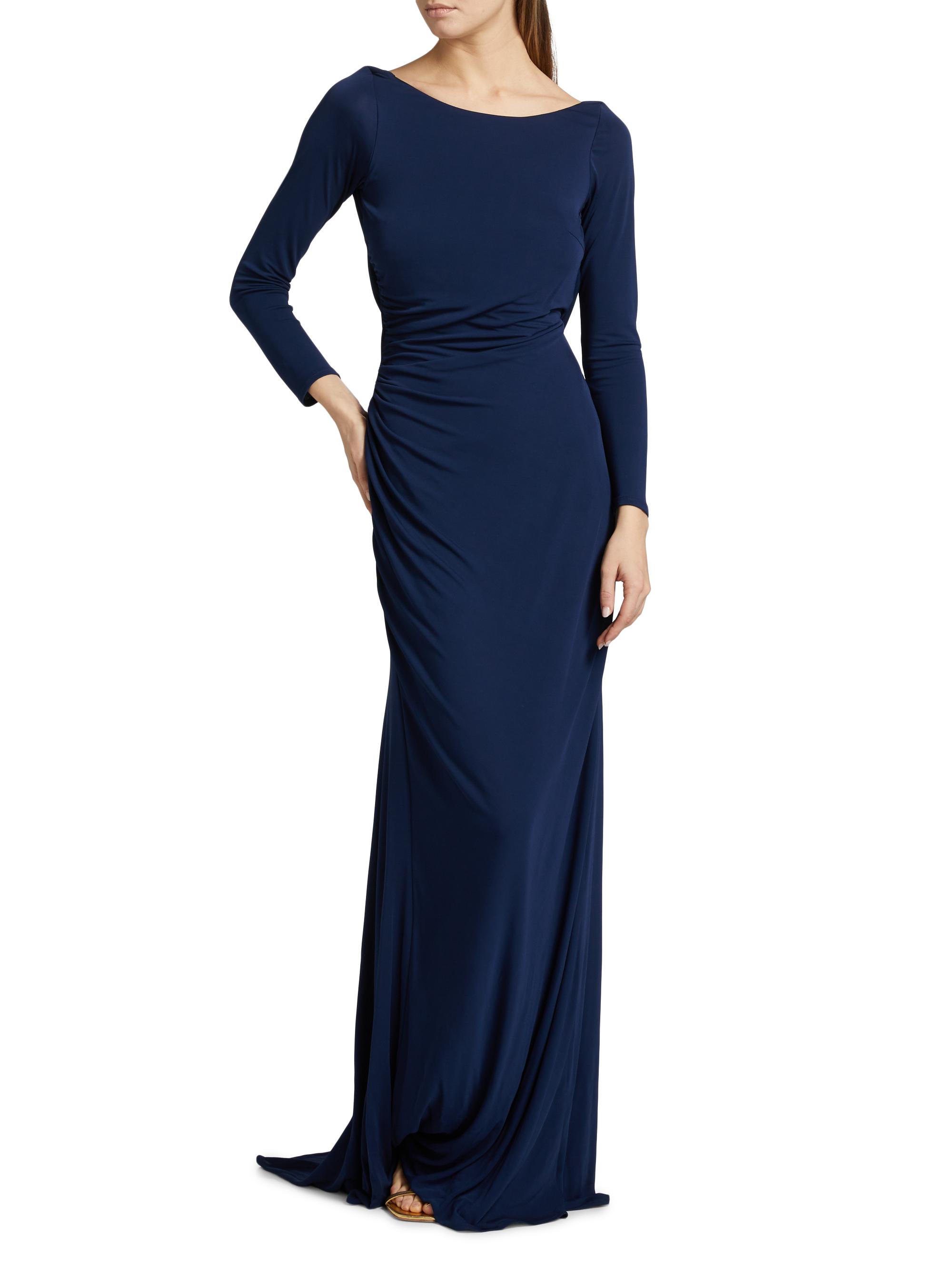 Elisabetta Franchi Ruched Jersey Gown | Saks Fifth Avenue