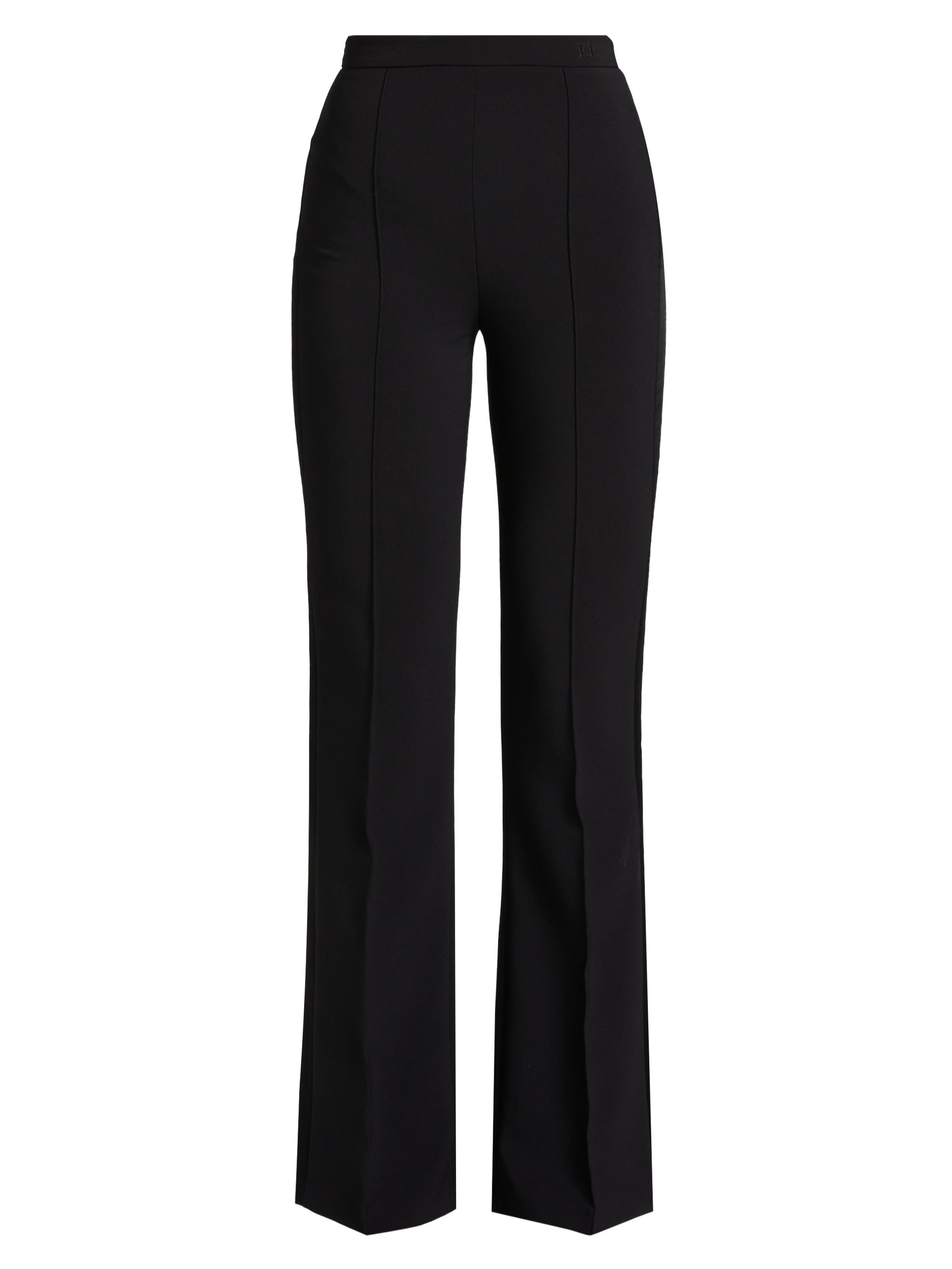 Elisabetta Franchi Women's Essential Stretch Crêpe Palazzo Trousers - Black