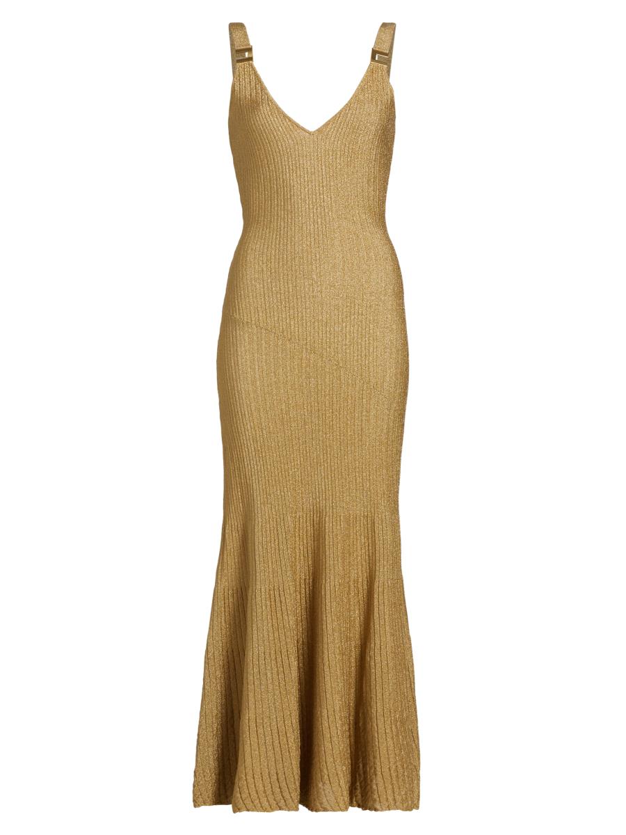 ELISABETTA FRANCHI::ドレス:40[RESALE] Elisabetta Franchi Red Carpet V-neck Dress | italist, ALWAYS