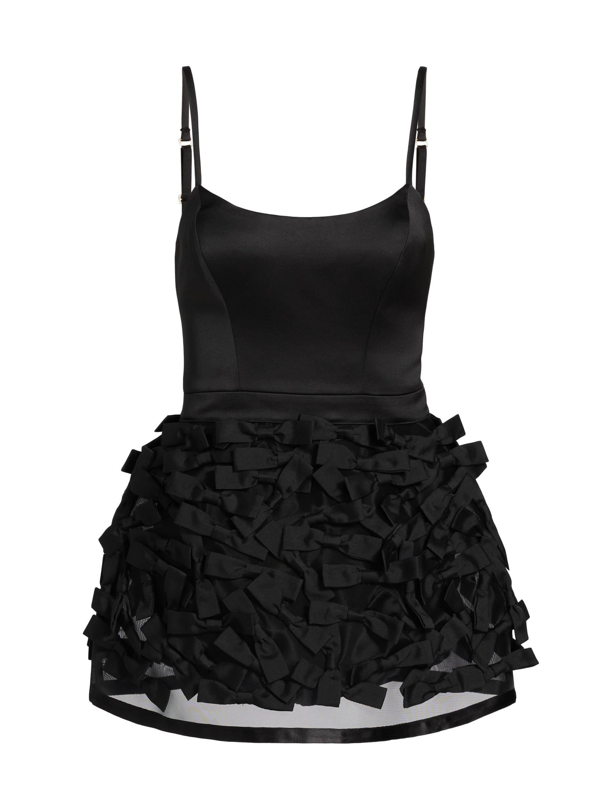 Elisabetta Franchi Women's Duchesse Satin Minidress - Black