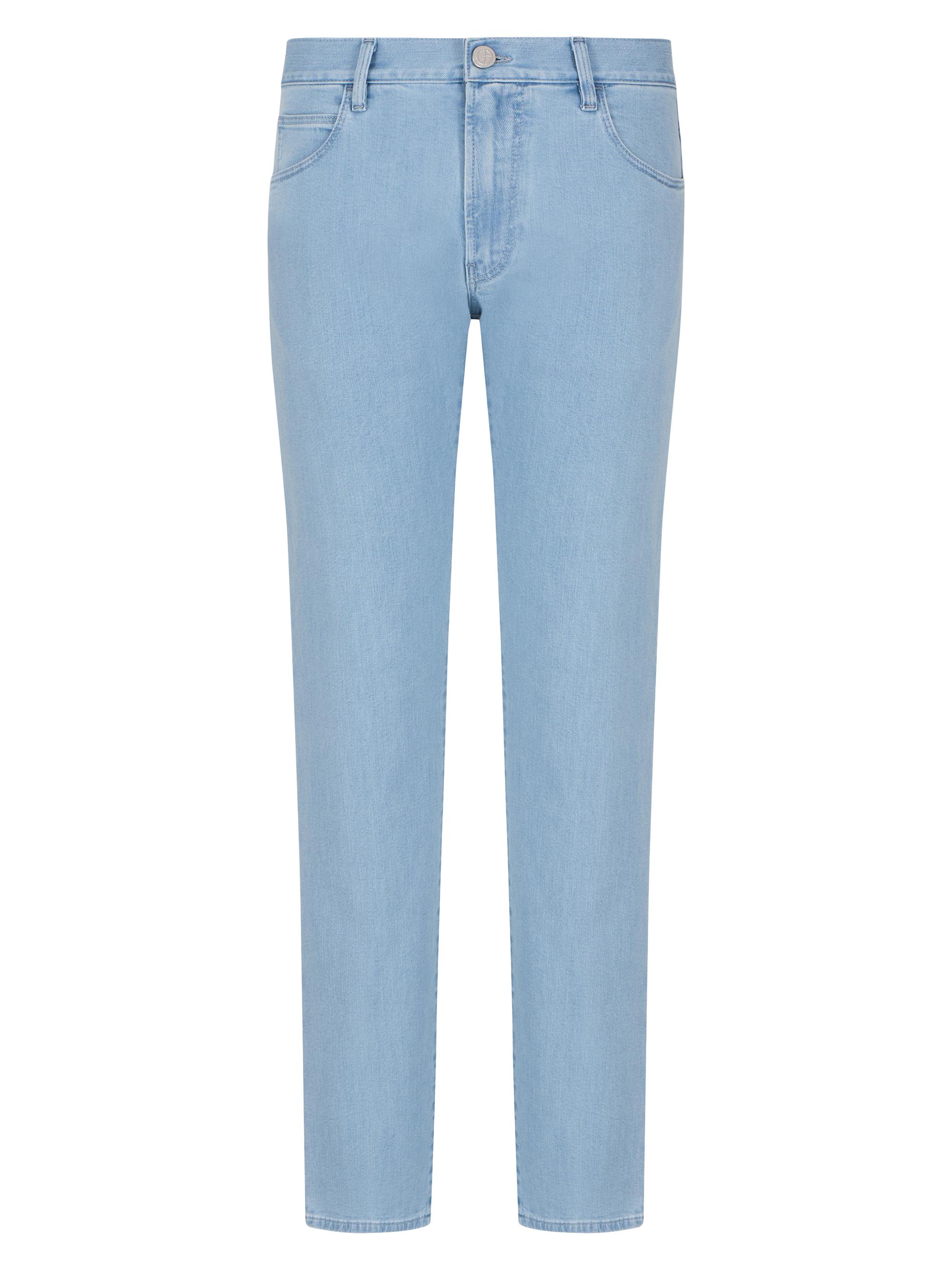Giorgio Armani Men's Light Blue Basic Jeans - Light Blue Denim