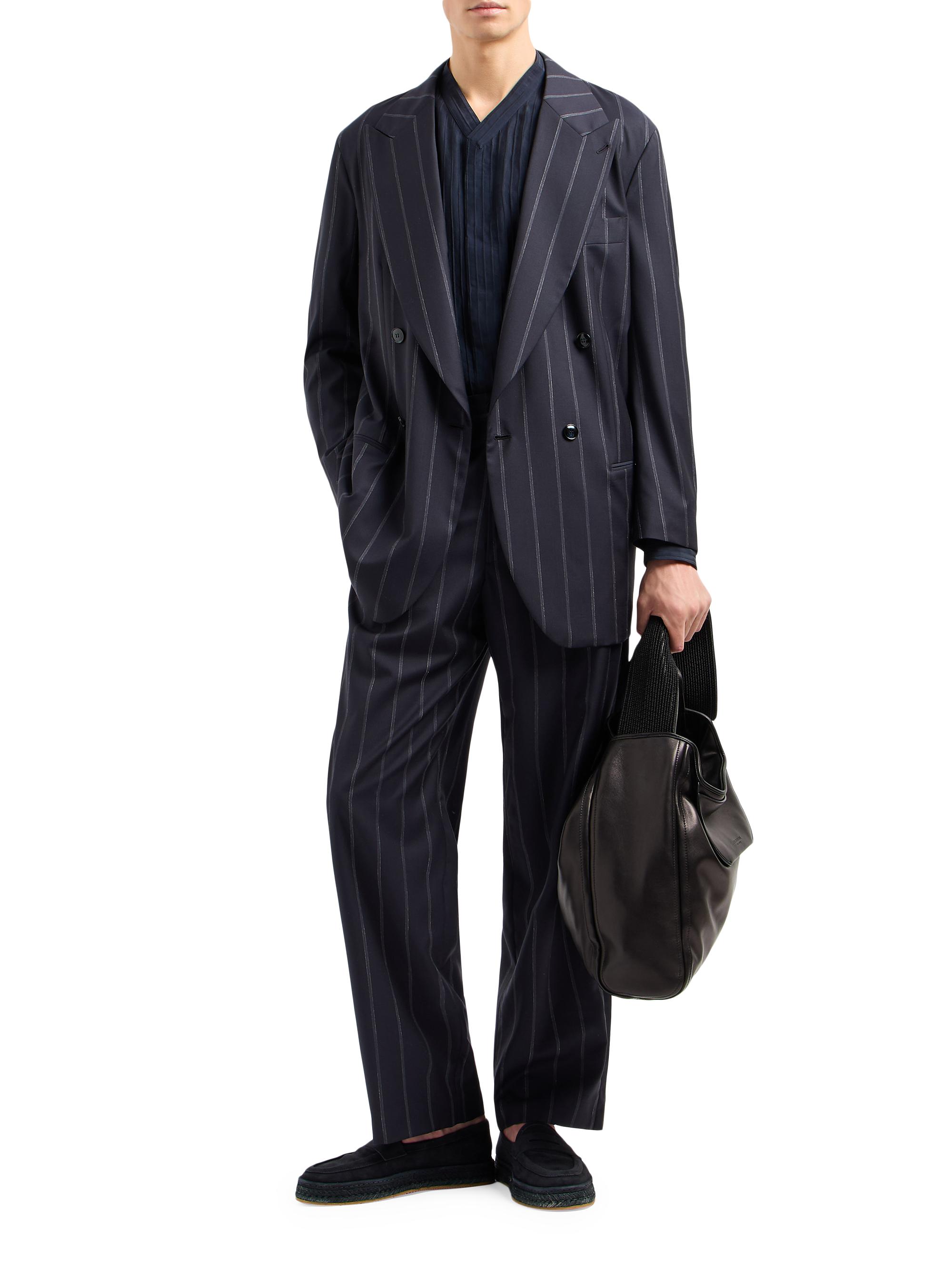 Giorgio Armani Fashion Pinstripe Virgin Wool Suit | Saks Fifth Avenue