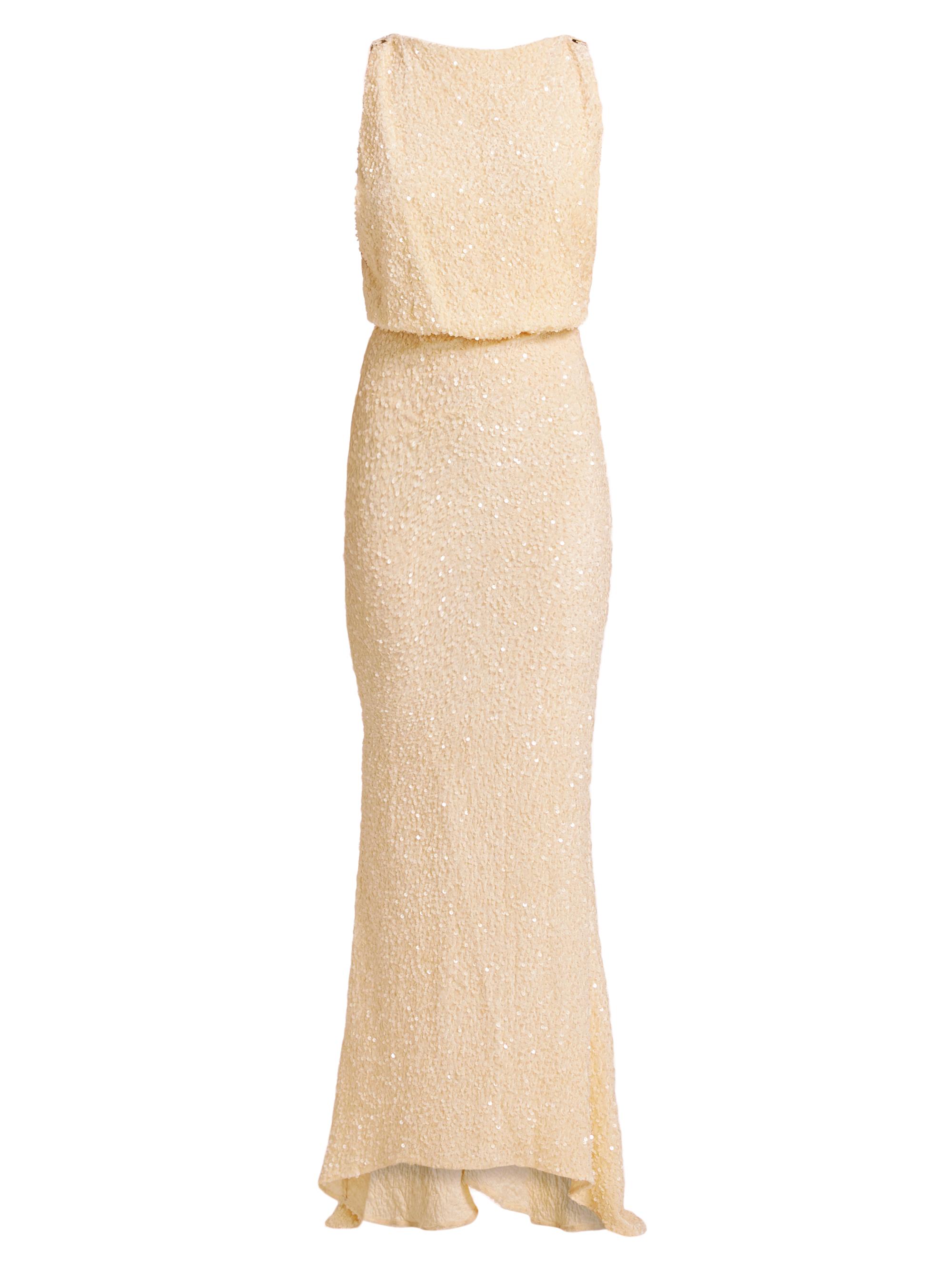 Elisabetta Franchi Women's Red Carpet Sequined Mermaid Gown - Lemonade