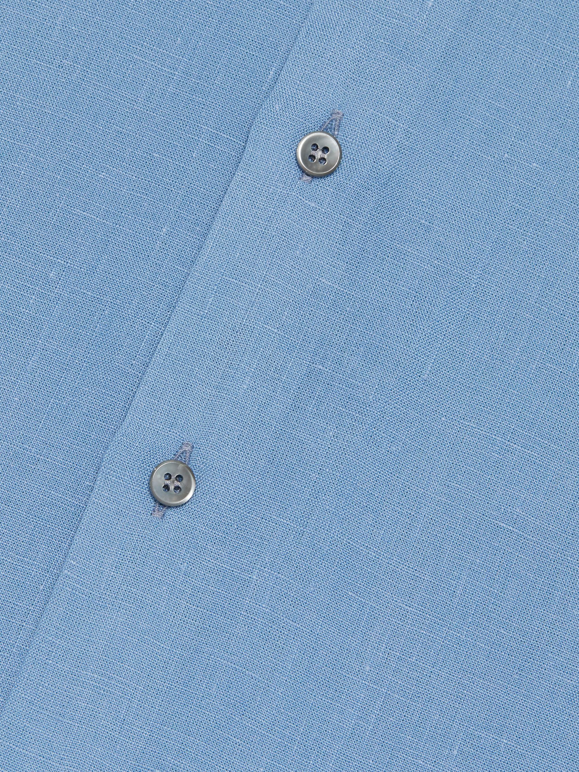 Giorgio Armani Men's Linen Button-Front Shirt - Riviera | Thumbnail 7