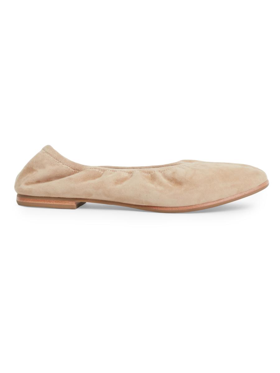 Simkhai Women's Danna Elasticized Suede Ballet Flats In Sand
