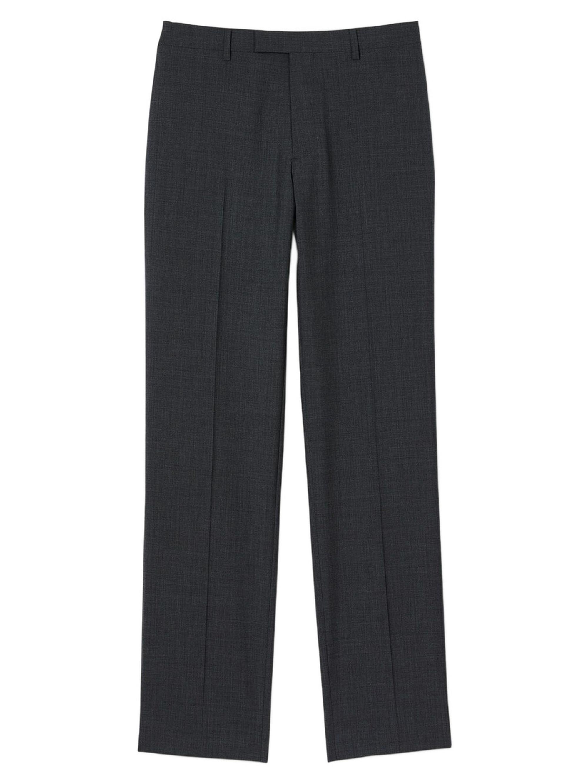 Sandro Men's Wool Suit Trousers - Mocked Grey