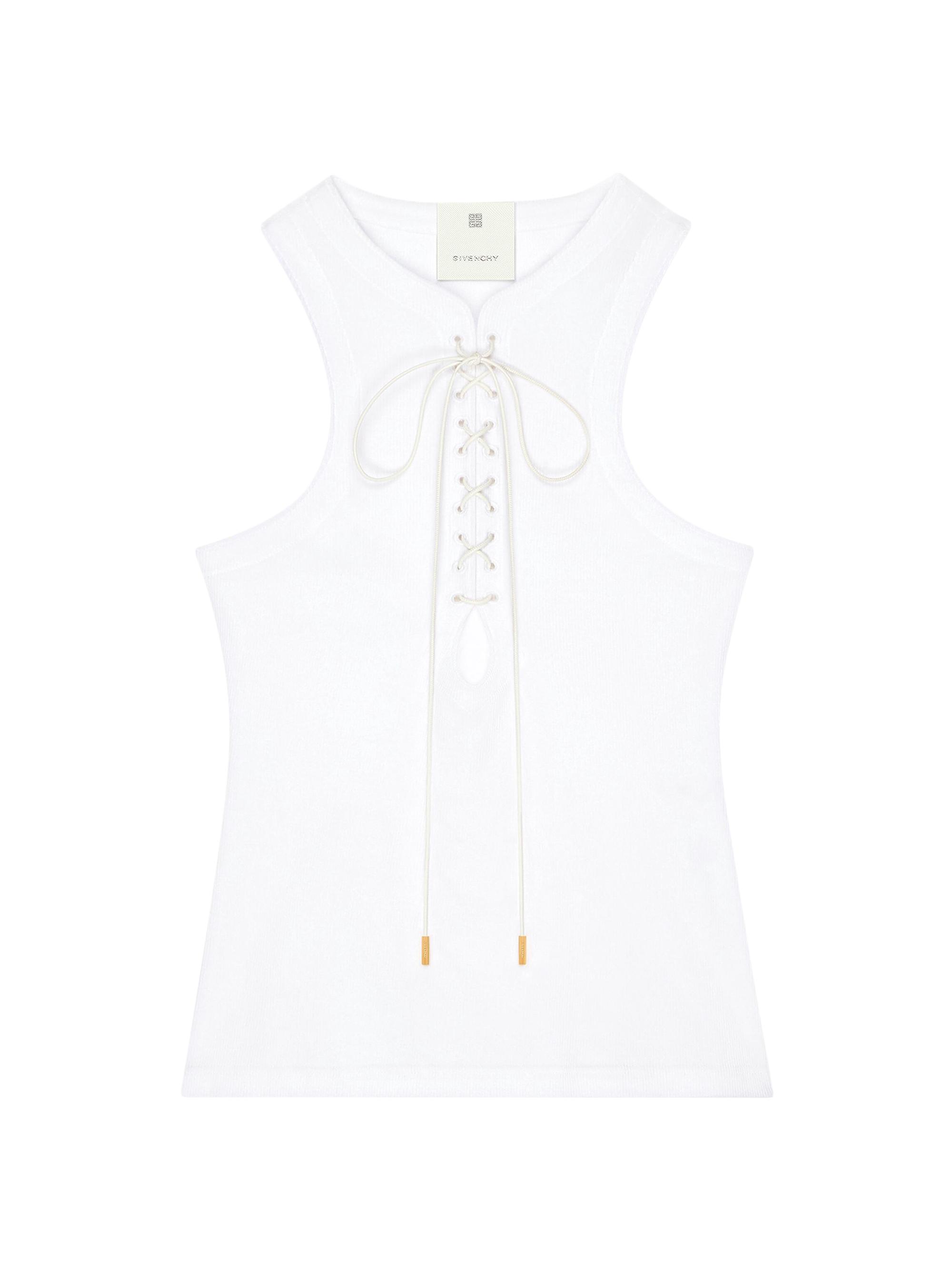 Givenchy Women's Slim Fit Tank Top in Cotton - White