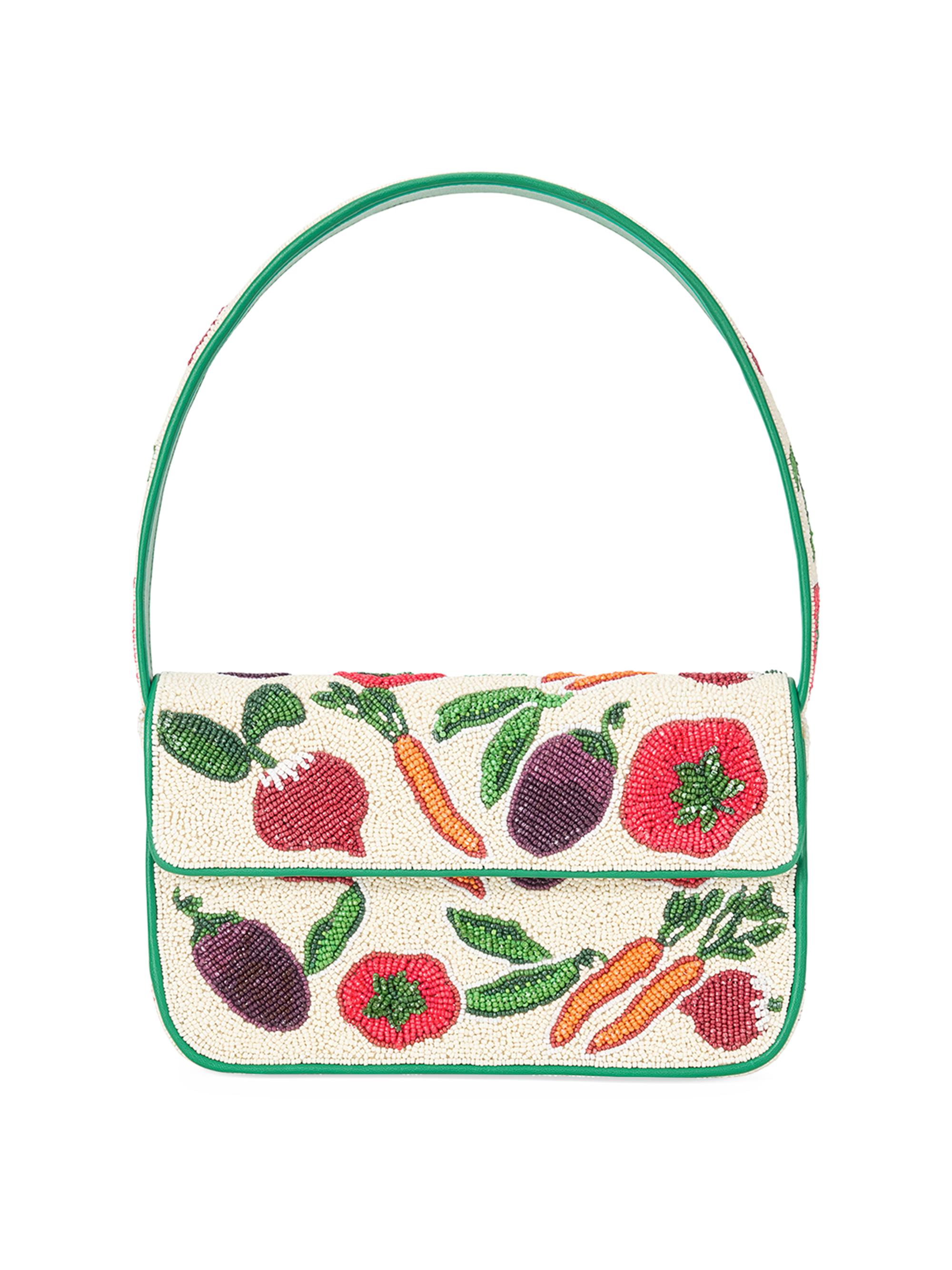 Staud Women's Tommy Beaded Shoulder Bag - Crudite