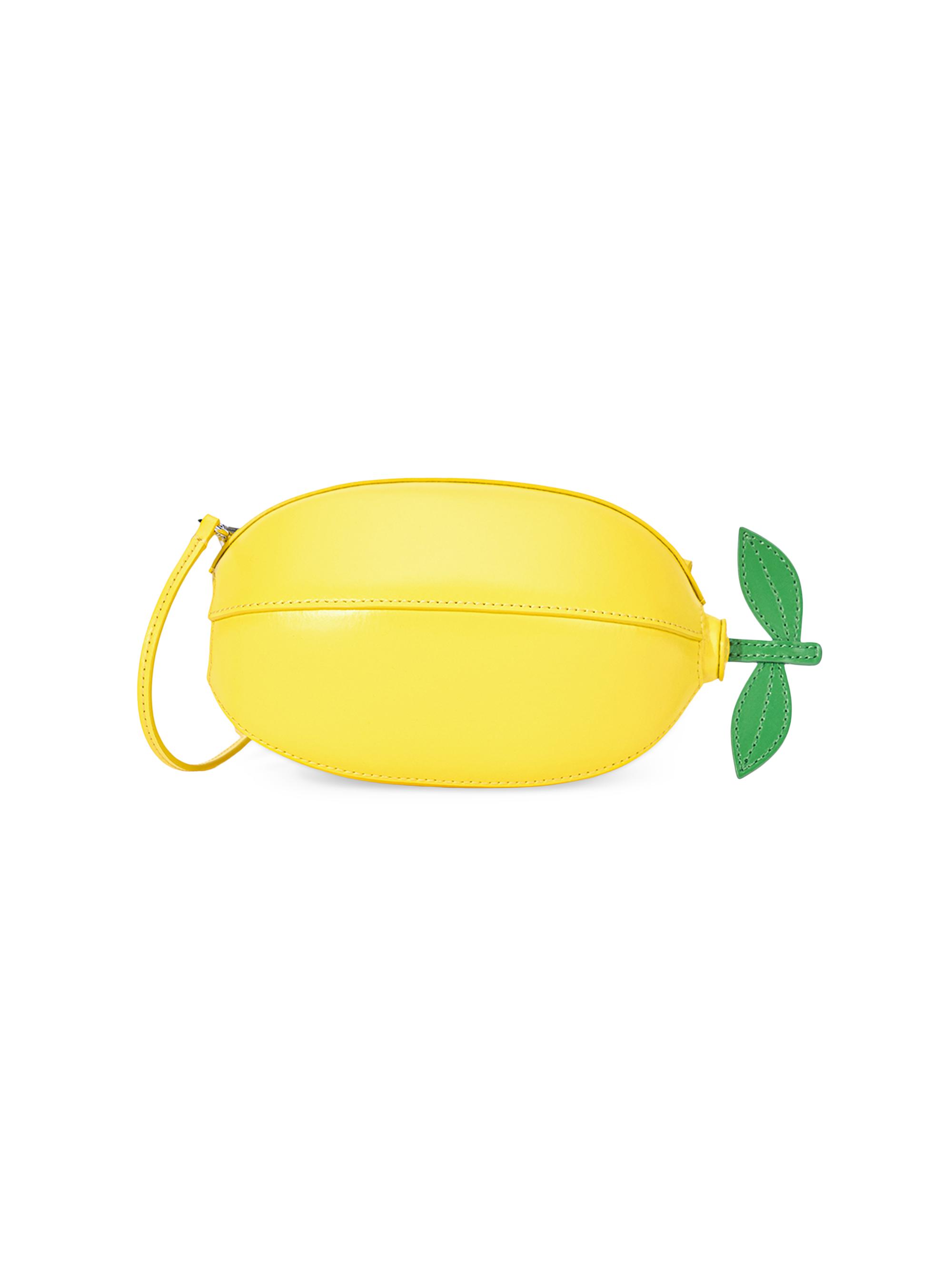Staud Women's Limona Leather Clutch - Lemon
