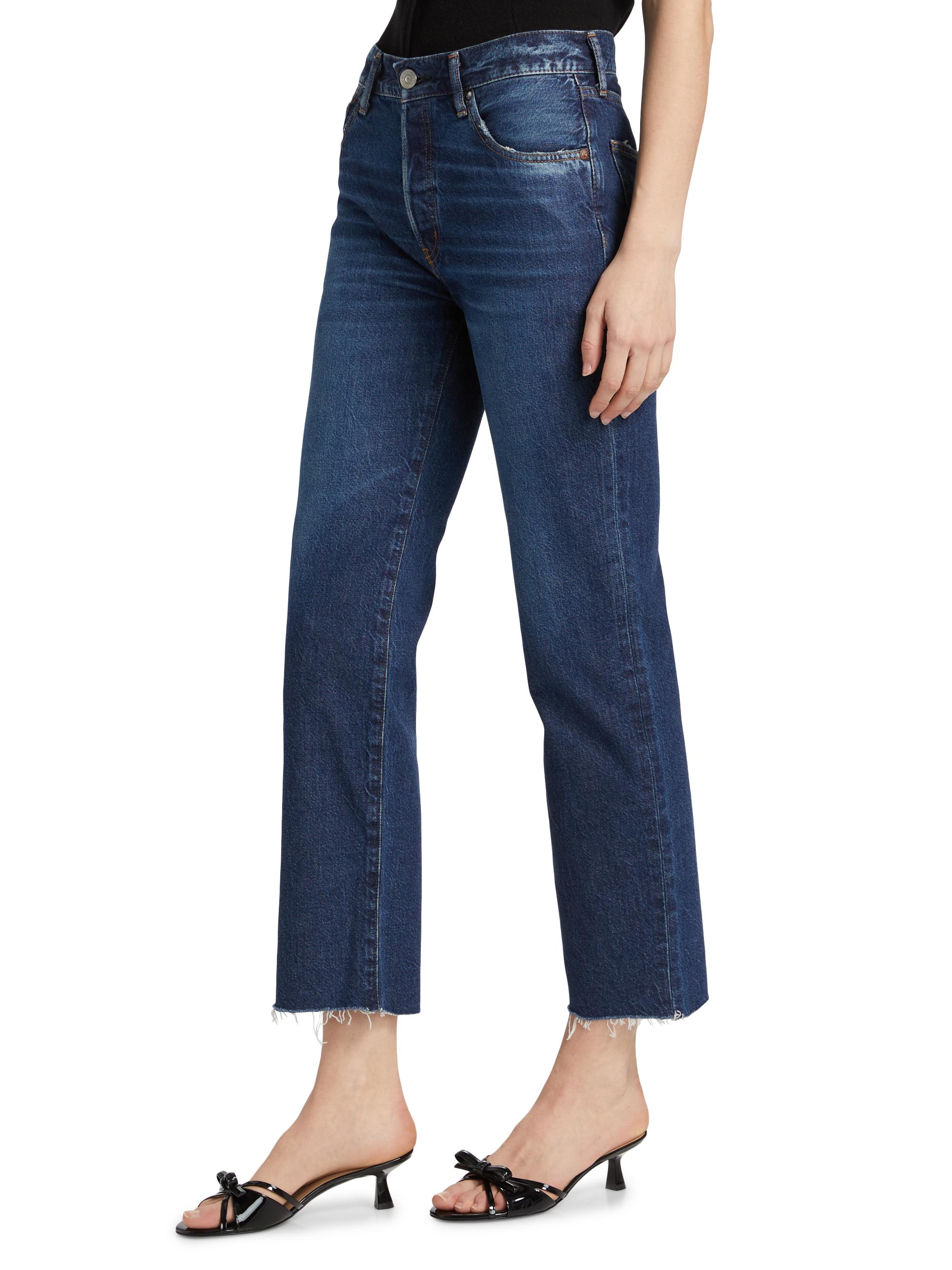 Moussy Vintage Medley Straight-Fit Raw Hem Jeans | Saks Fifth Avenue