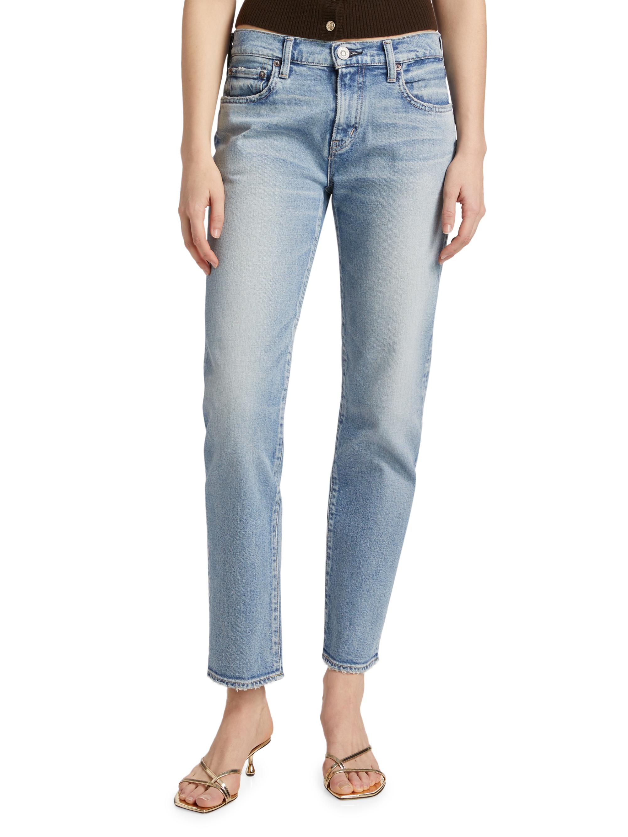 moco 　MOUSSY STRAIGH 25inch 新品 Moussy Vintage Selbyville Slim Straight Mid-Rise Jeans | Saks