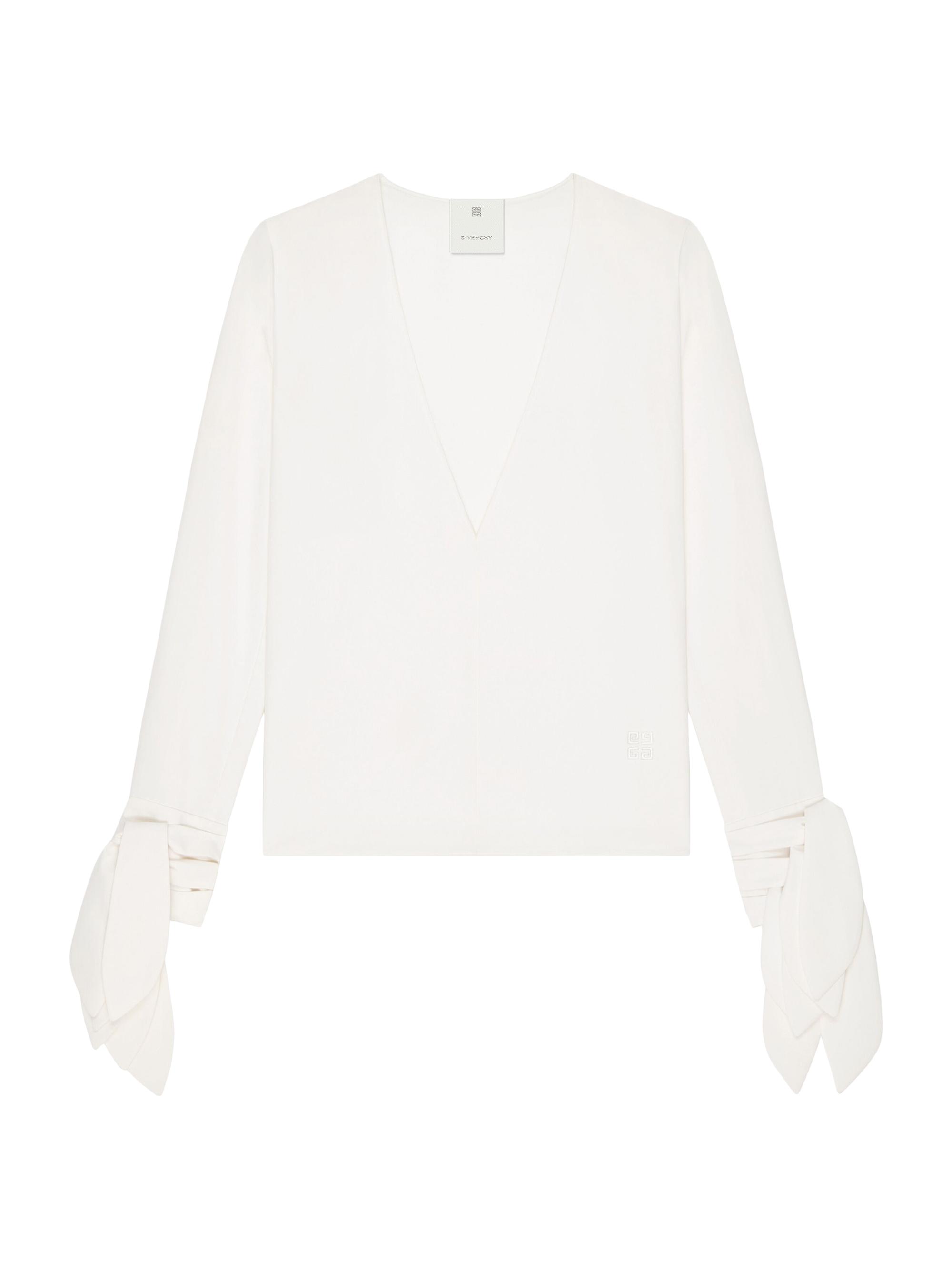 Givenchy Women's Blouse with Bows in Poplin - Off White