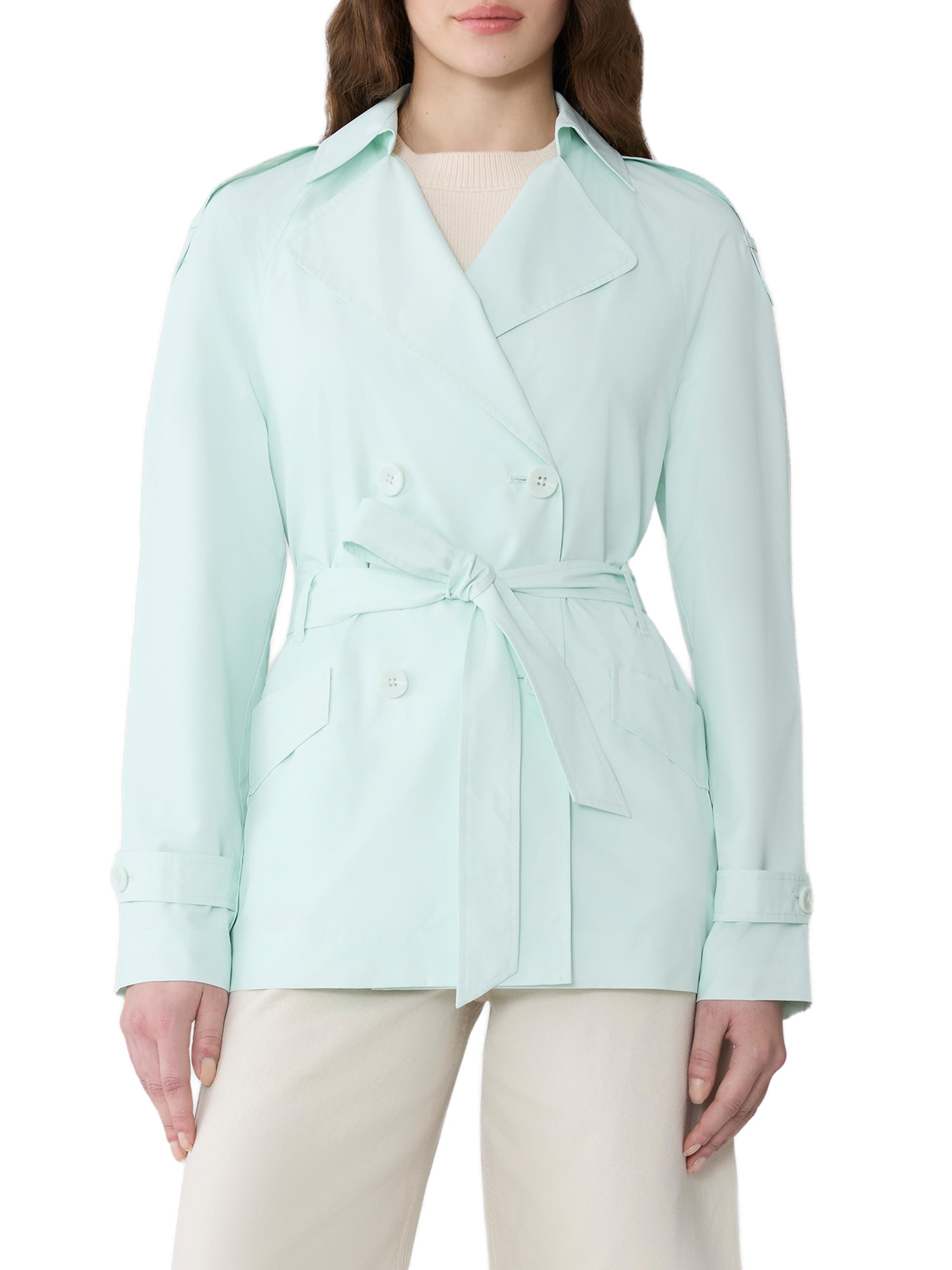 Soia & Kyo Women's Medina Belted Trench Coat - Aquatic Mint