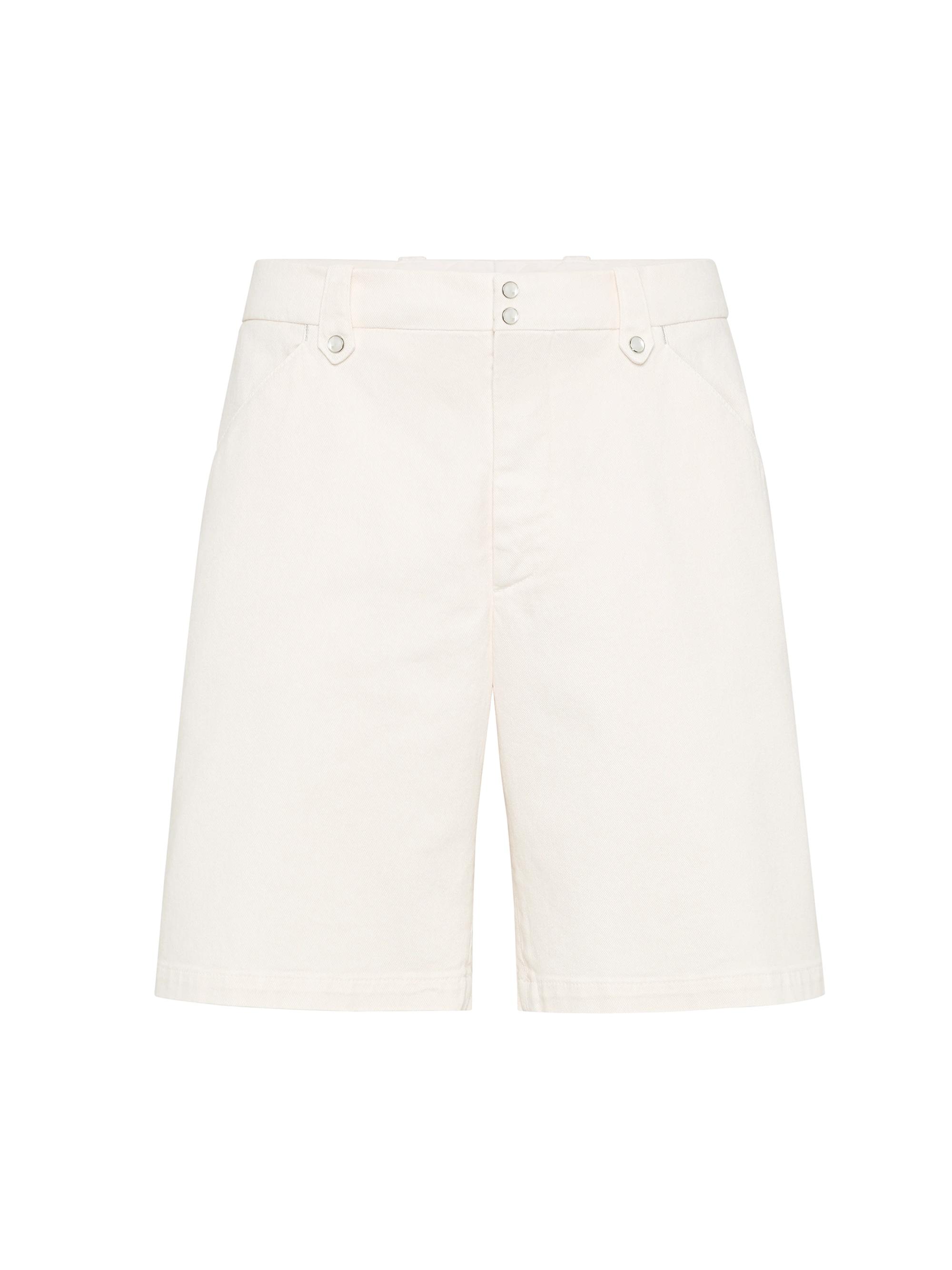 Brunello Cucinelli Men's Garment Dyed Bermuda Shorts - Beige