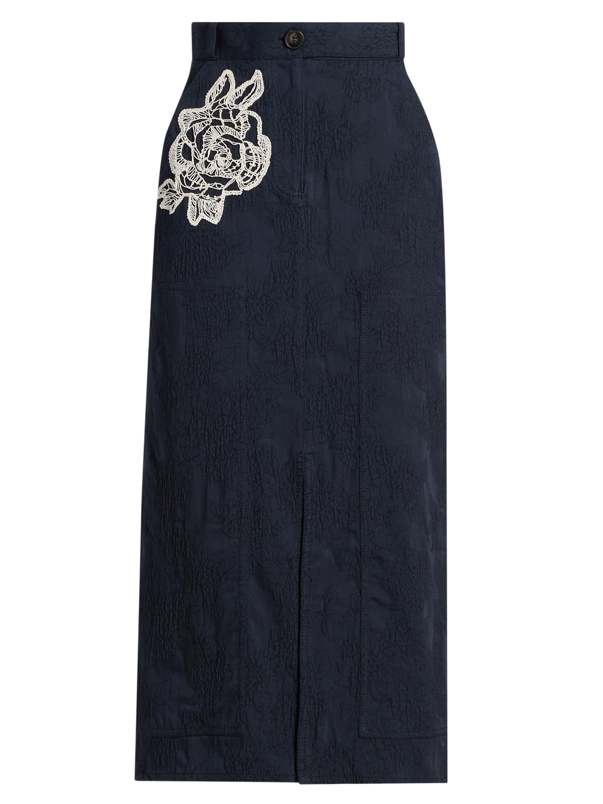 MM6 Maison Margiela A-Line Denim Maxi Skirt | Saks Fifth Avenue