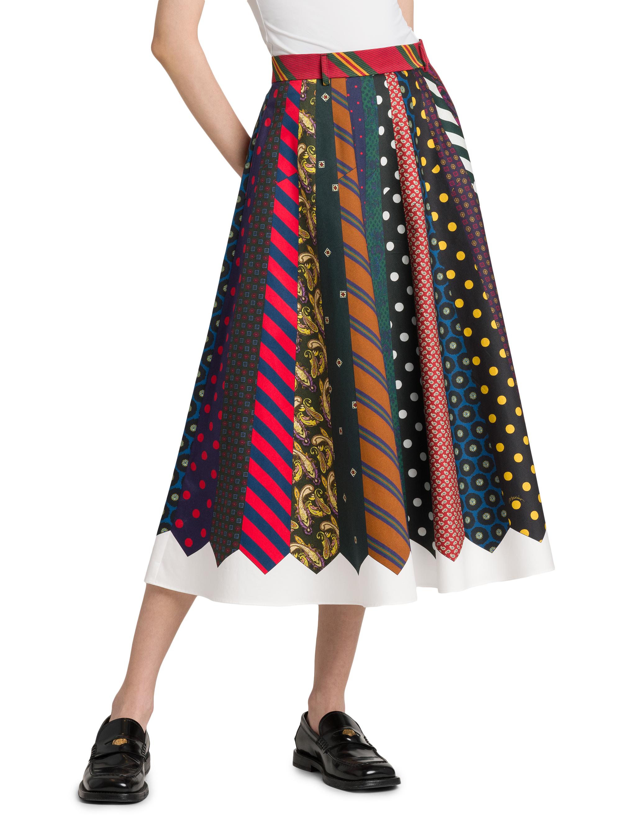 Moschino Mixed Tie Print Midi-Skirt | Saks Fifth Avenue
