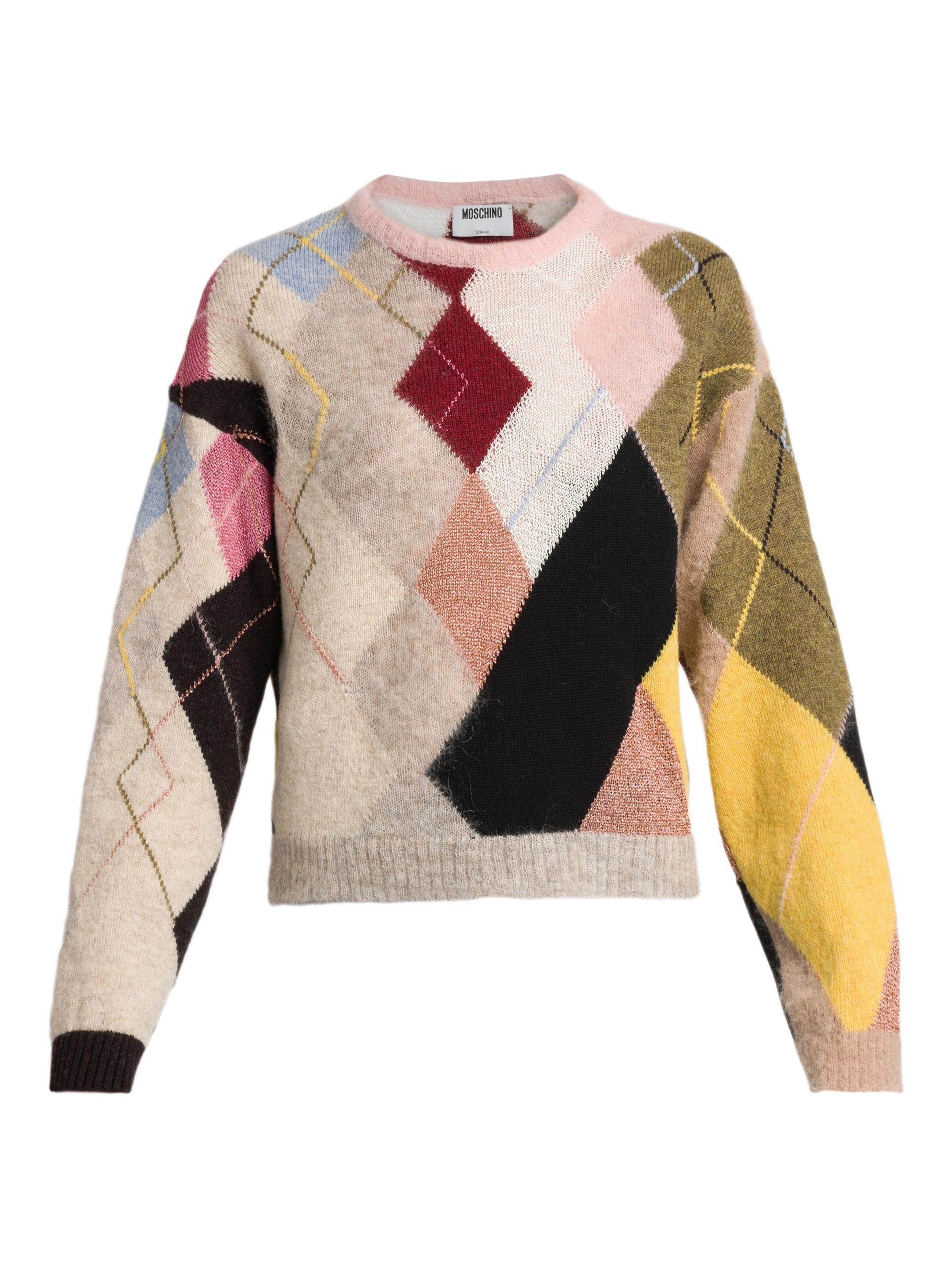 Moschino Women's Mixed Argyle Sweater - Multi Only One Colour
