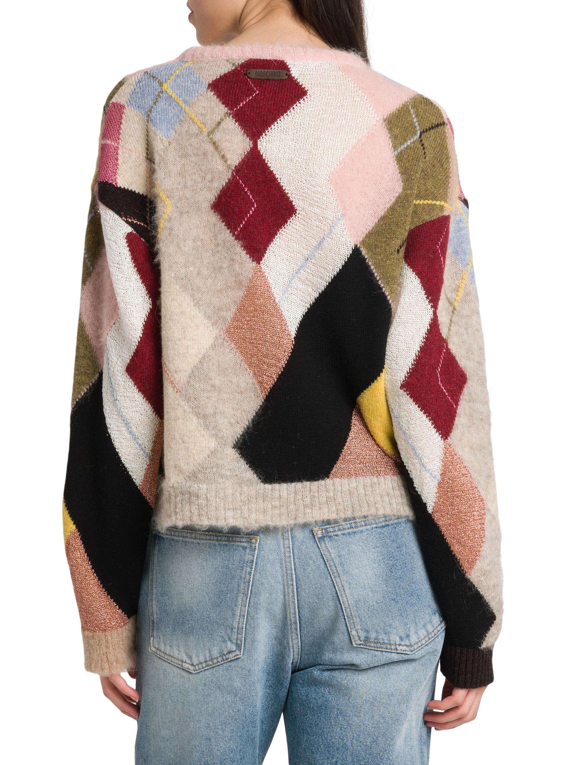 Moschino Mixed Argyle Sweater | Saks Fifth Avenue