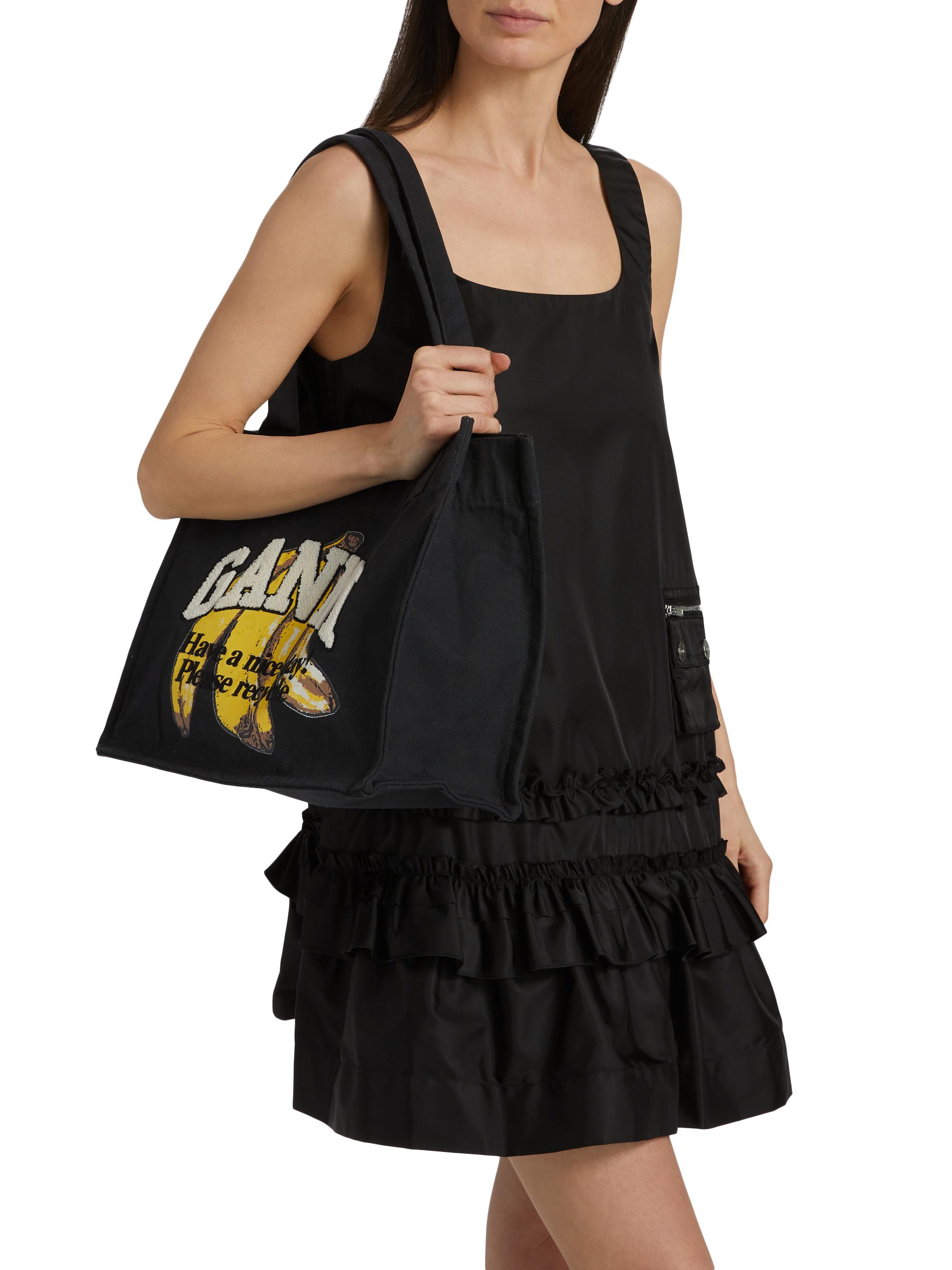Ganni Frilled Duchesse Satin Minidress | Saks Fifth Avenue