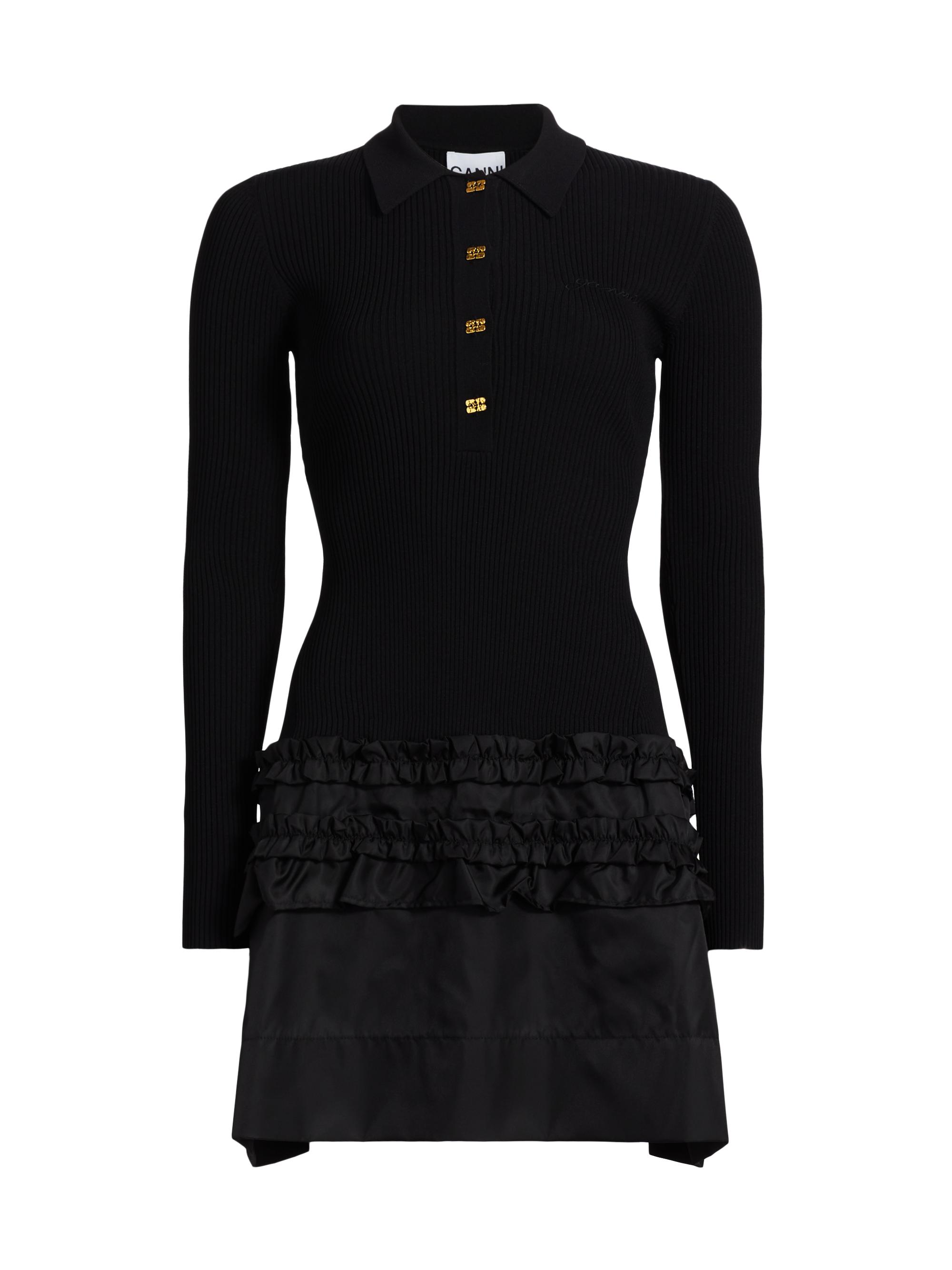 Valentino Garavani Short Viscose and Wool Dress | Saks Fifth Avenue