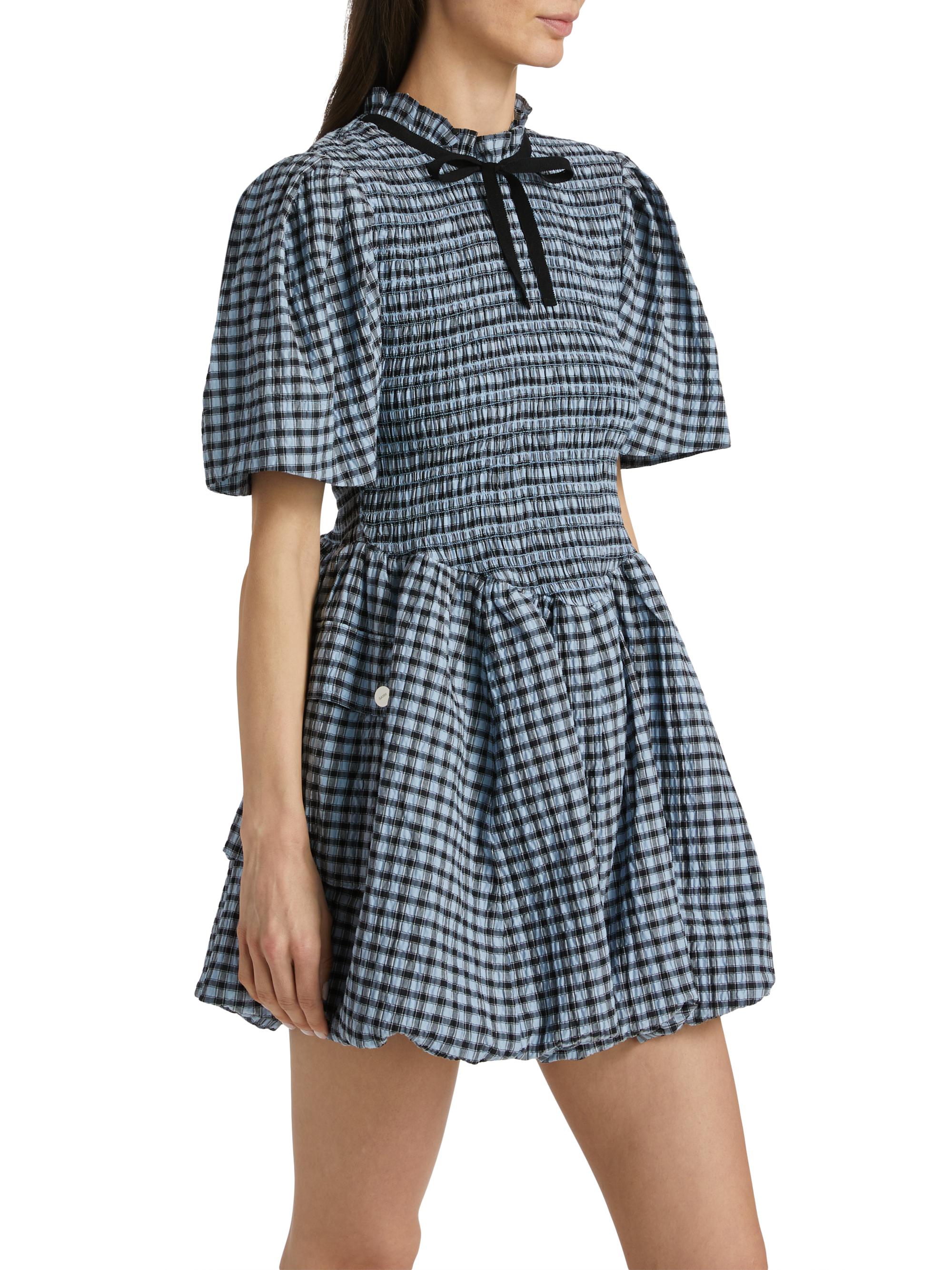 light blue linen mini dress Honey Light Blue Mini Dress - US 4