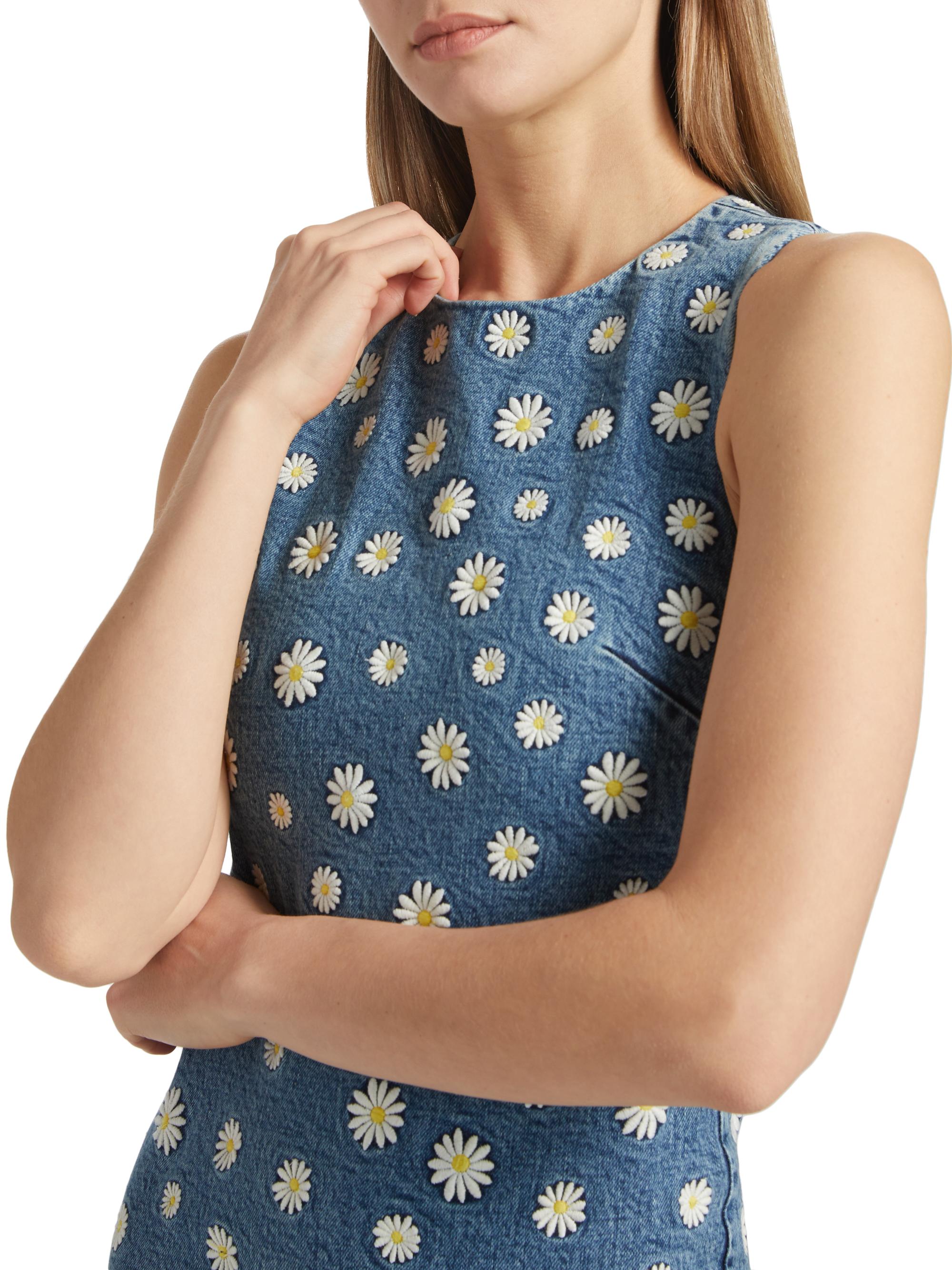 ALICE + OLIVIA Wynell Daisy Bodycon Minidress | Saks Fifth Avenue